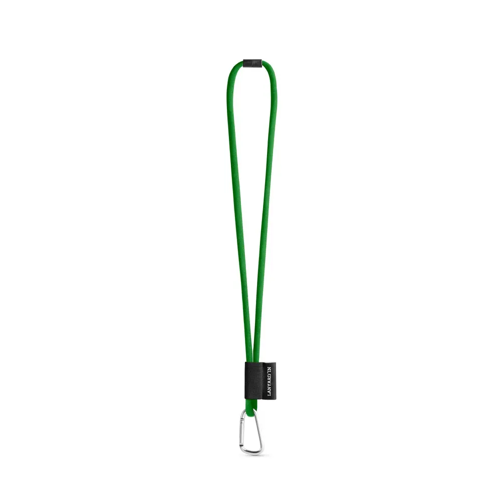 SET Lanyard TUBE Long (Ø 7 mm) con mosquetón en forma de D de 55 mm y cierre de seguridad de Ø 7 mm
