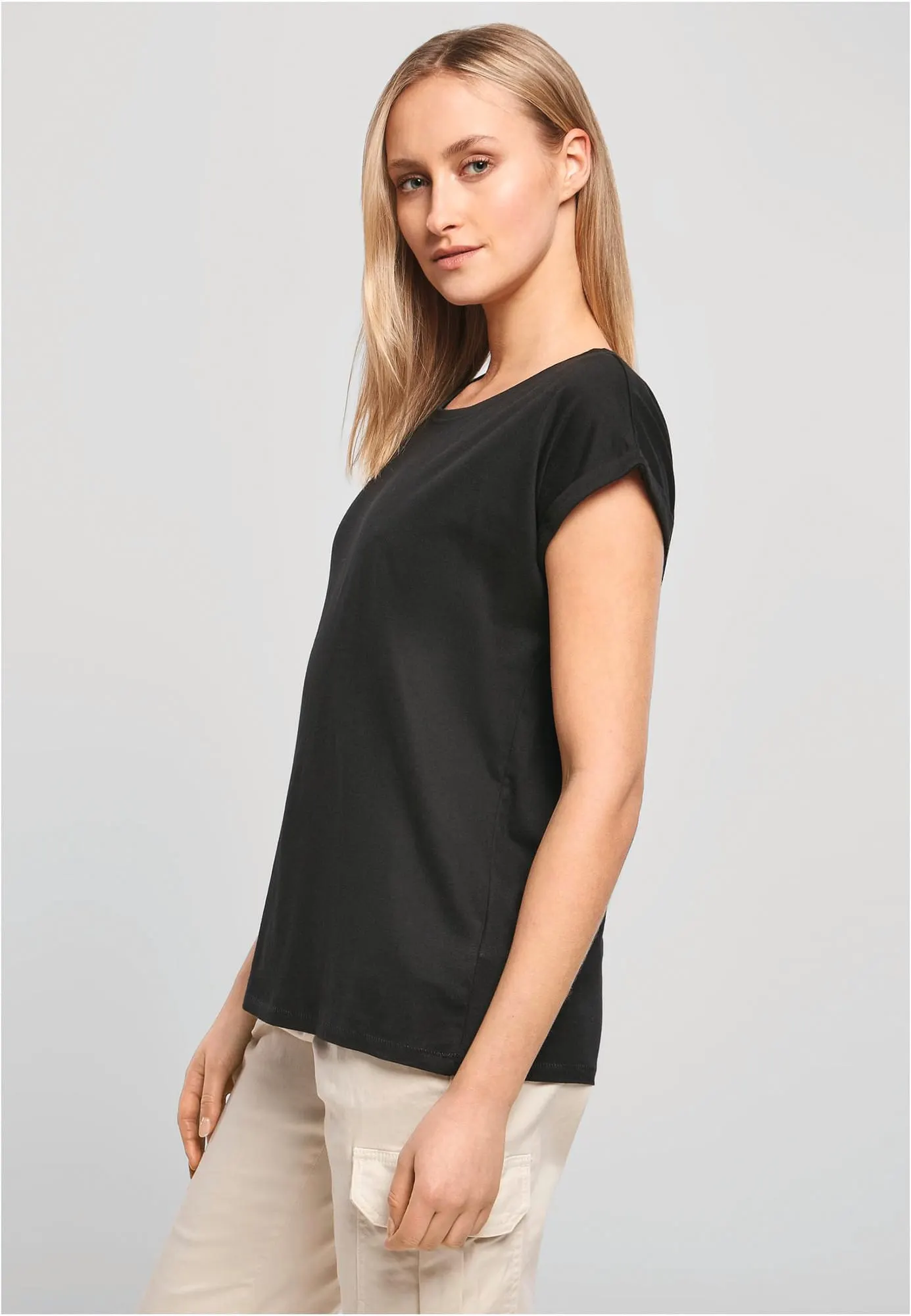 Camiseta ecorresponsable mangas vueltas mujer