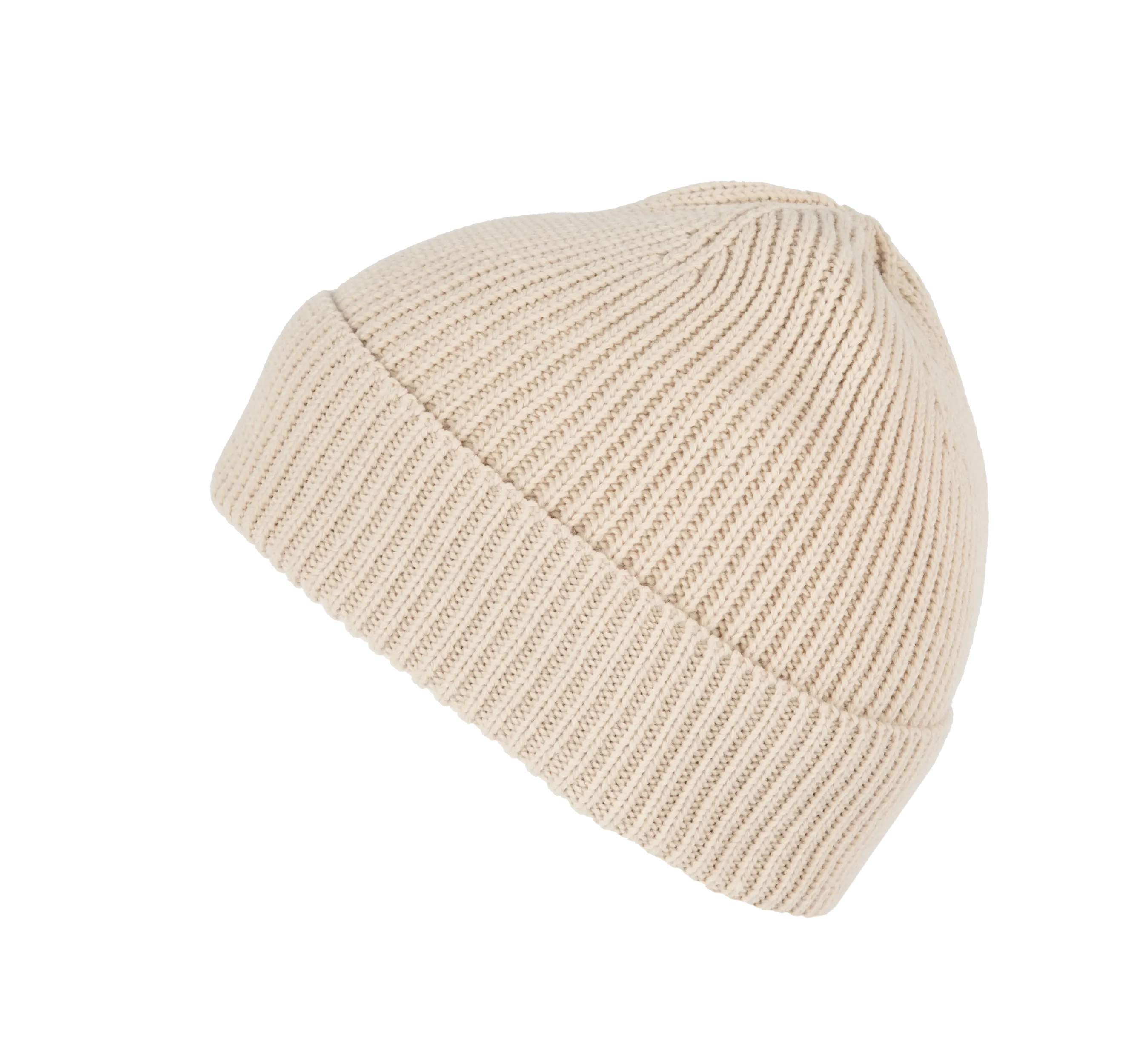 Gorro de canalé con dobladillo