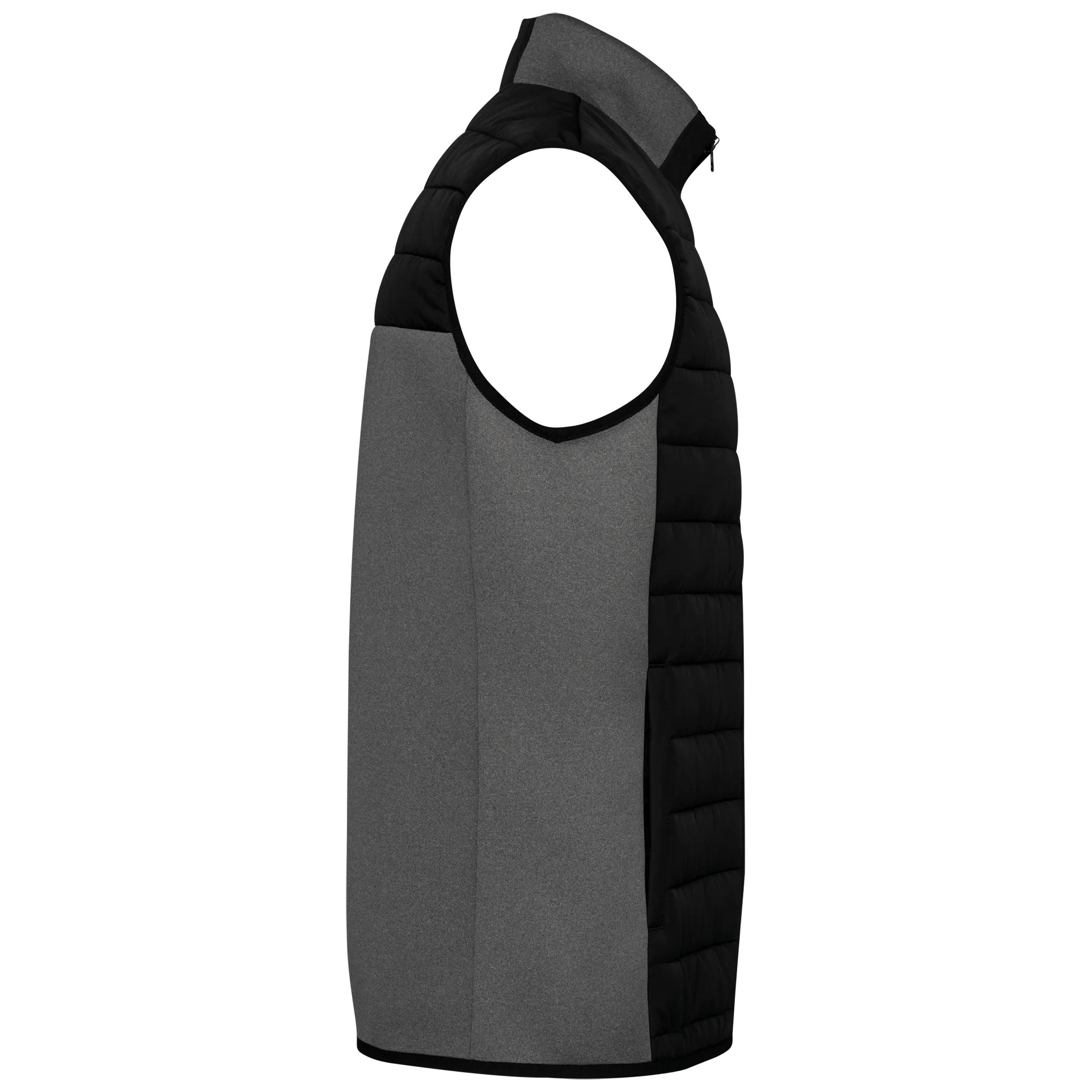 Chaleco bimaterial hombre
