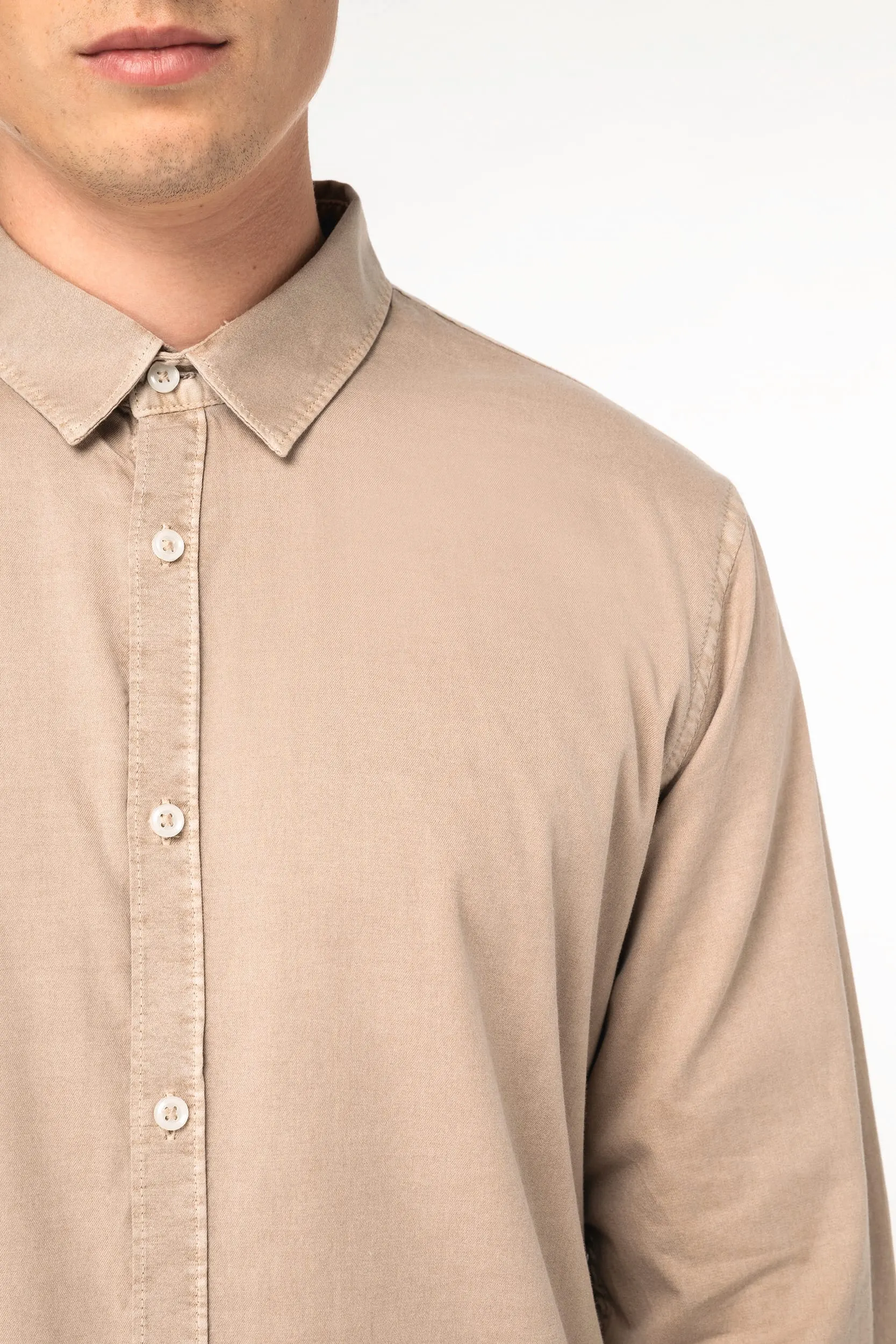 Camisa ecorresponsable efecto lavado hombre