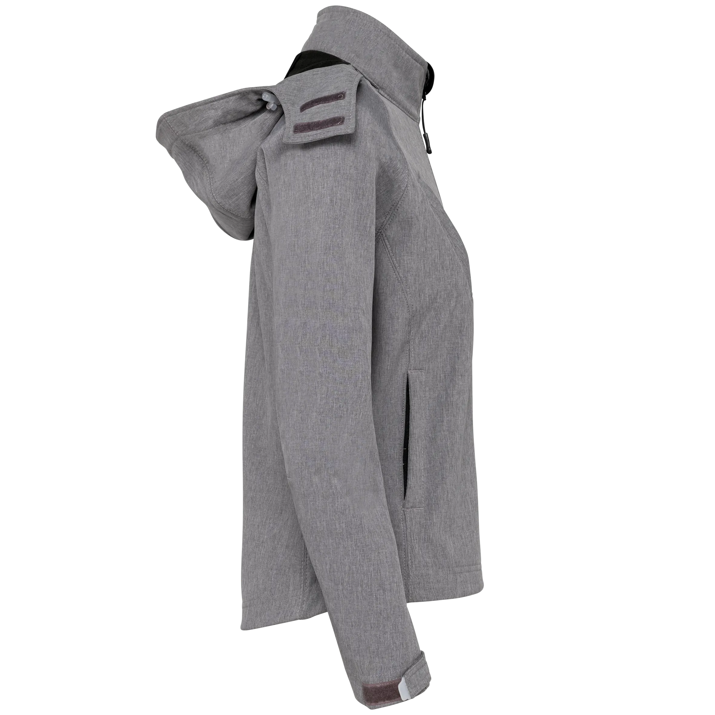Chaqueta softshell con capucha extraíble mujer