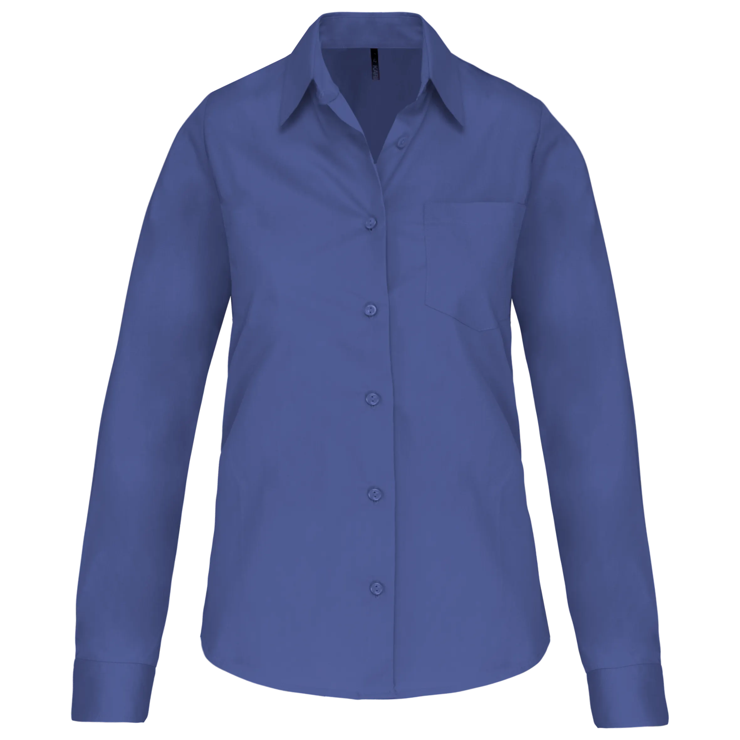 Camisa popelina manga larga mujer