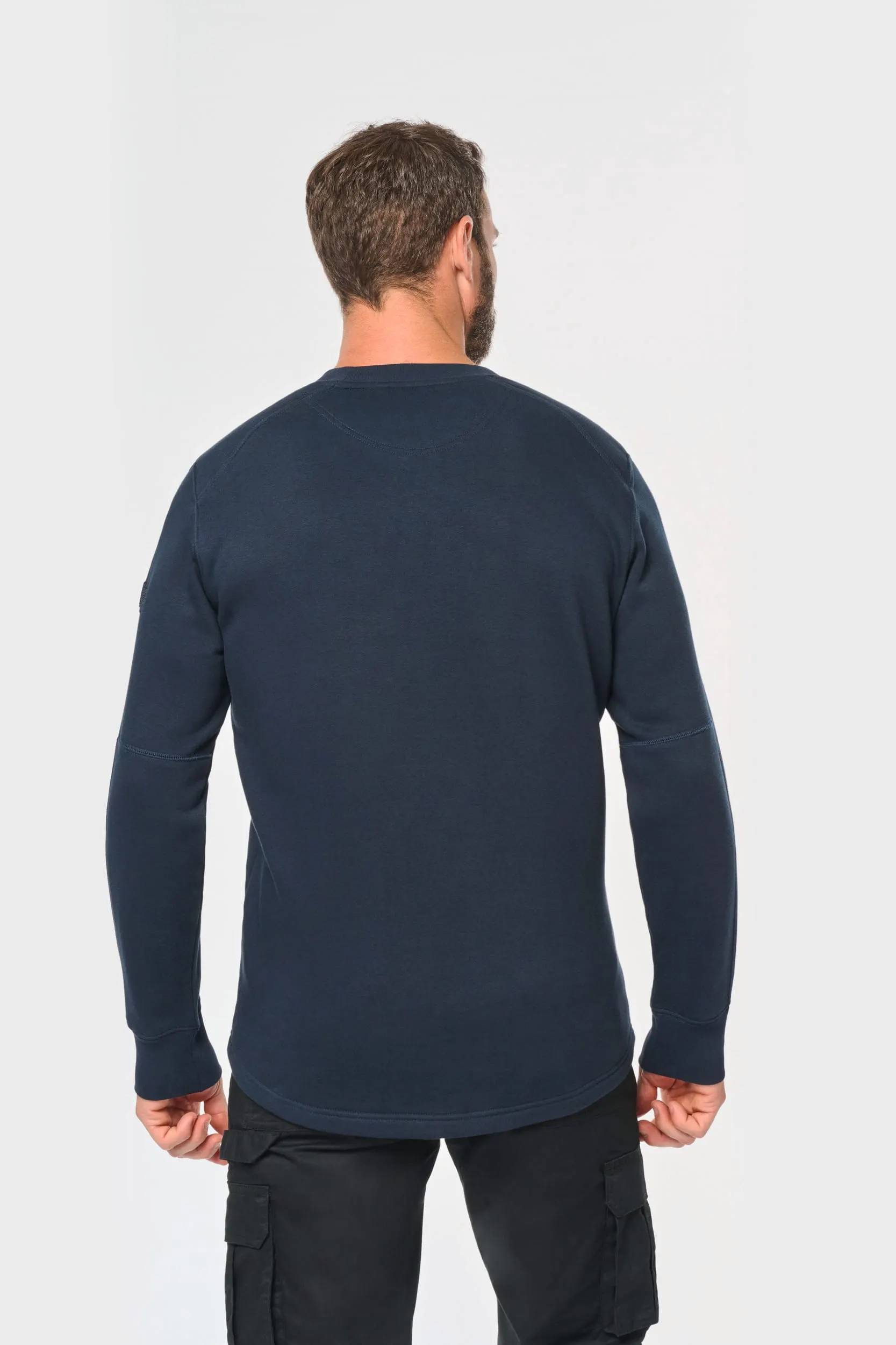Sudadera manga montada