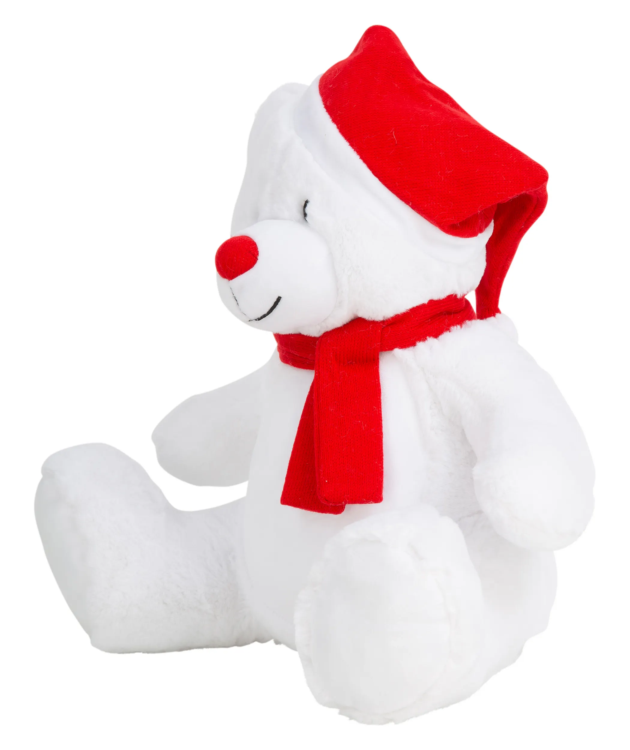 Oso de peluche navideño con cremallera