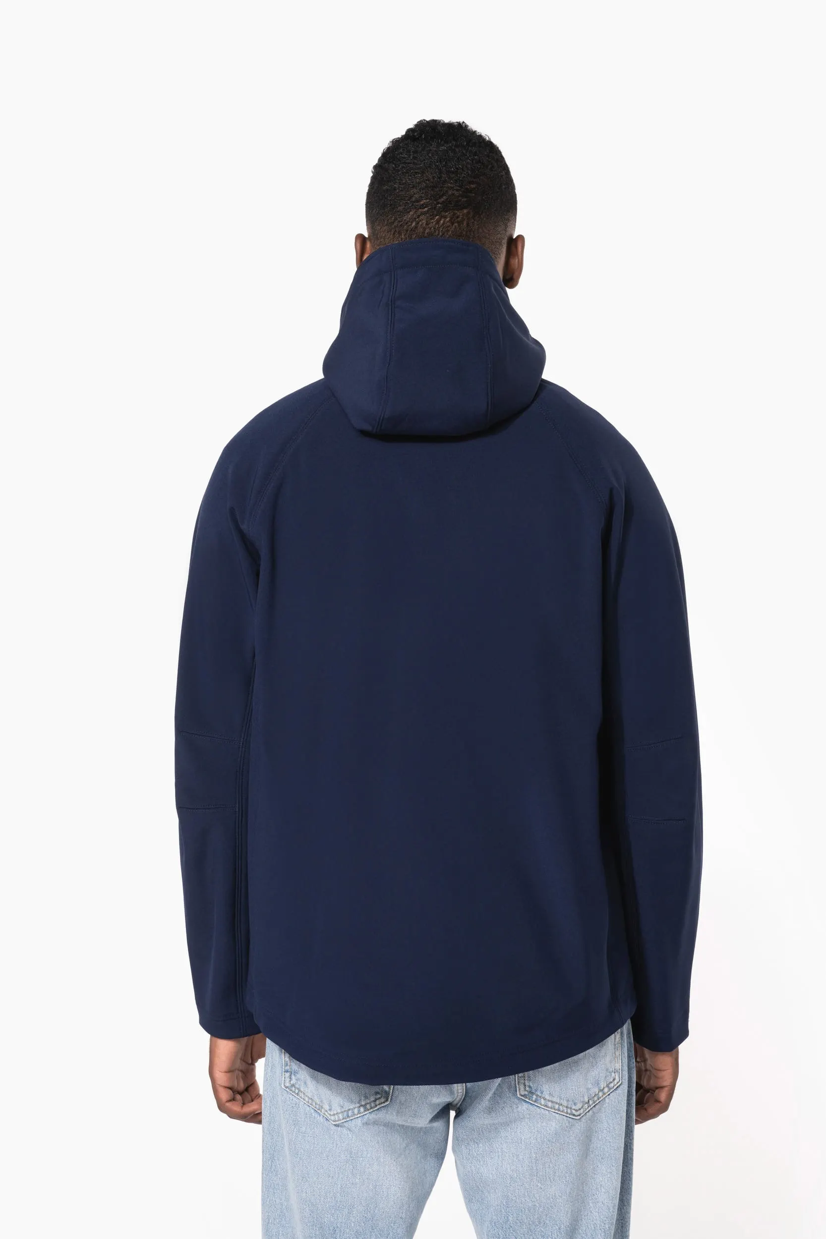 Chaqueta softshell con capucha extraíble hombre