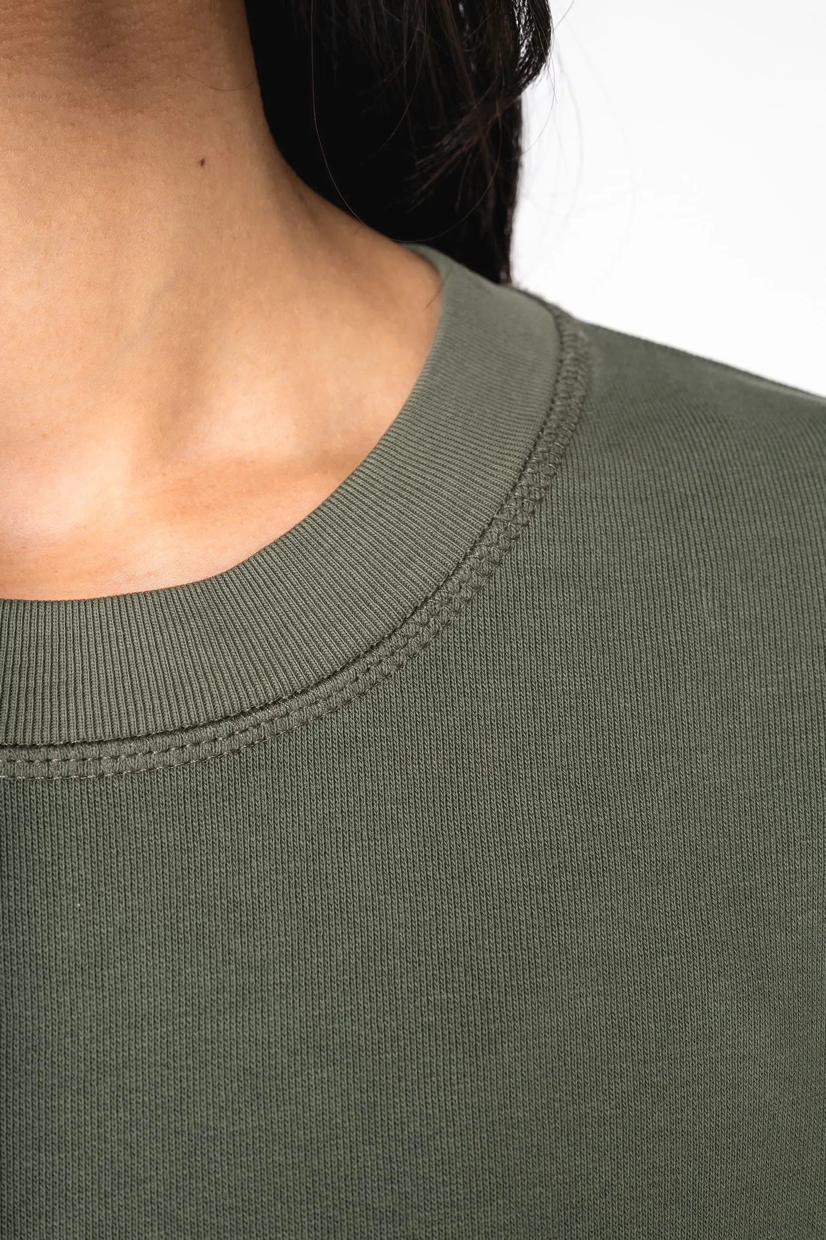 Sudadera ecorresponsable de cuello redondo French Terry unisex