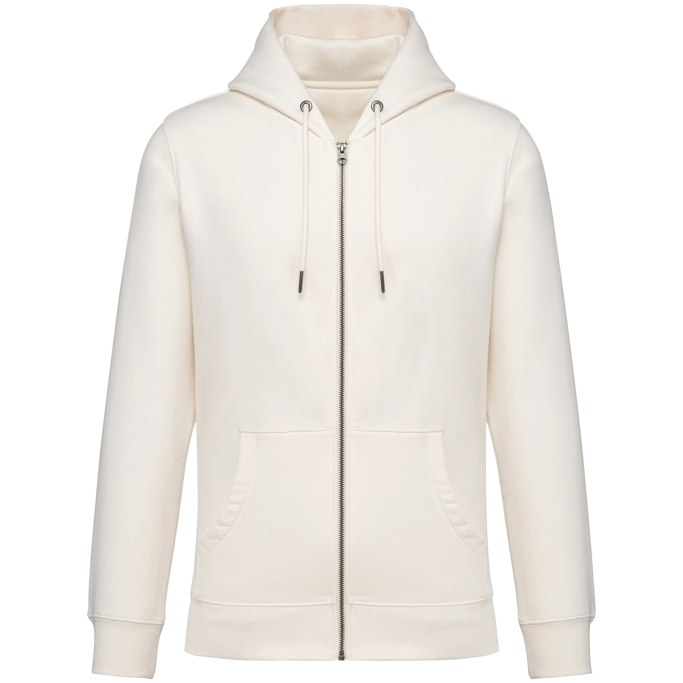 Sudadera ecorresponsable con cremallera y capucha unisex