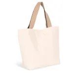 Bolsa shopper reciclada grande con fuelle en el fondo