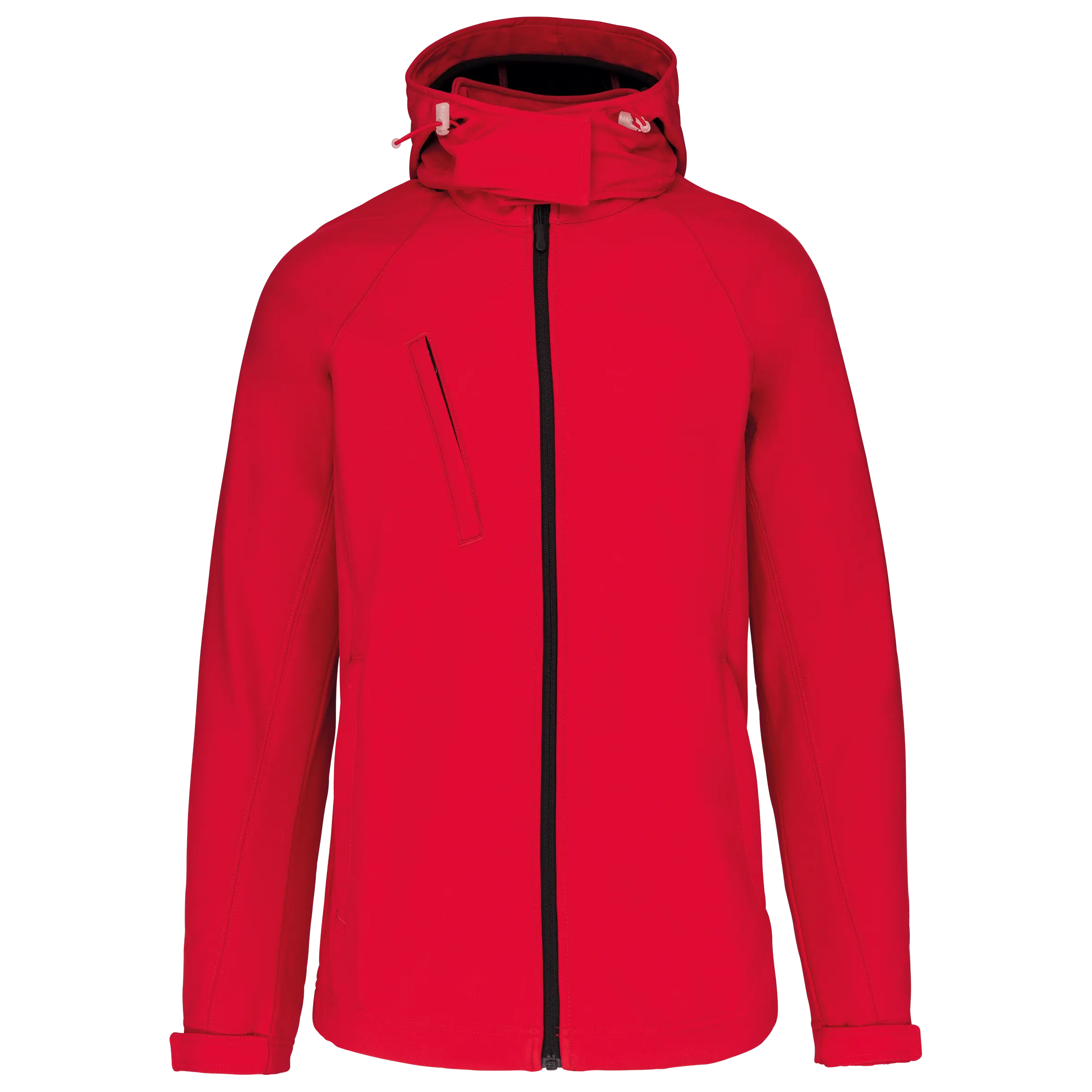 Chaqueta softshell con capucha extraíble mujer