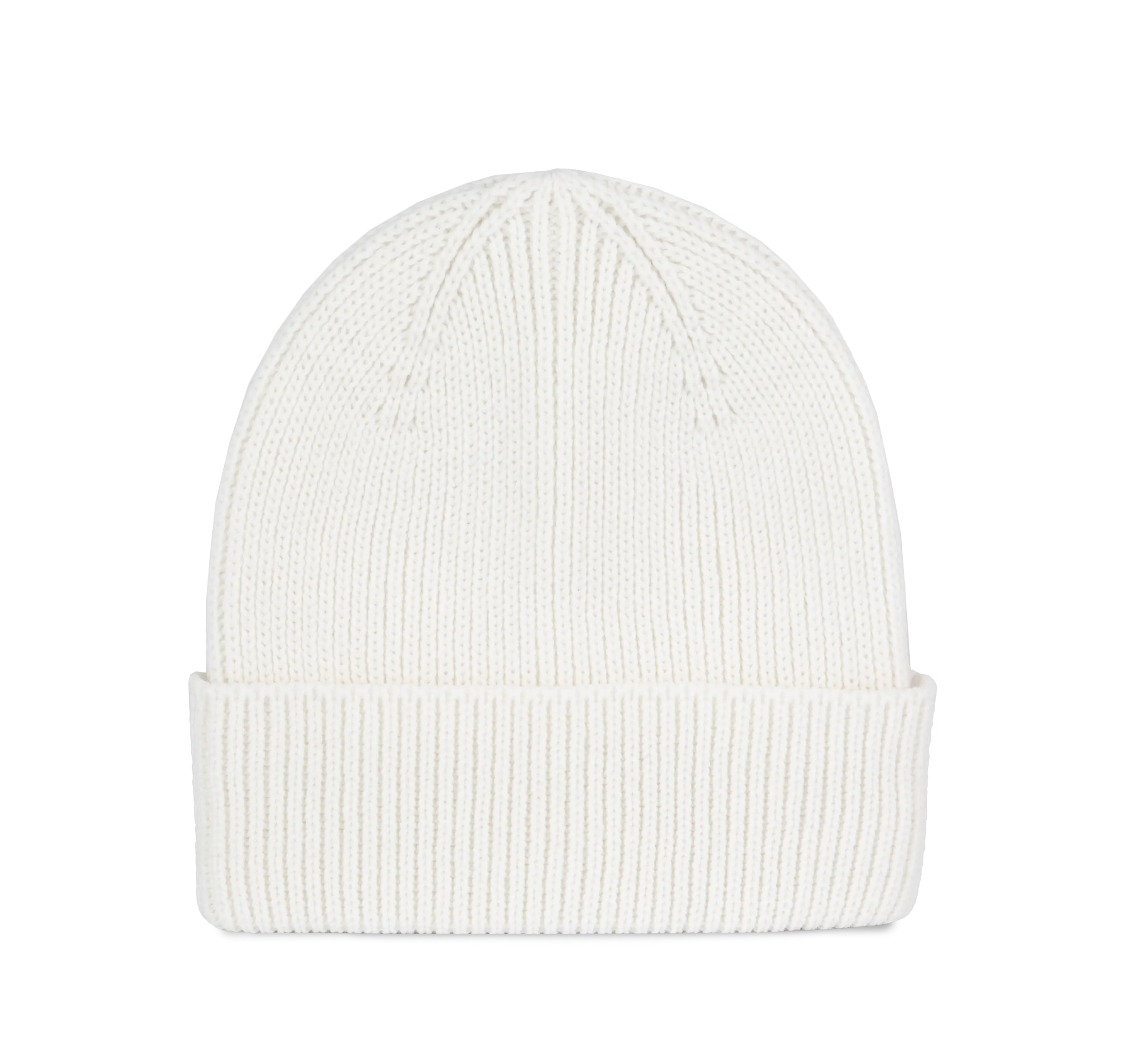 Gorro de canalé con dobladillo