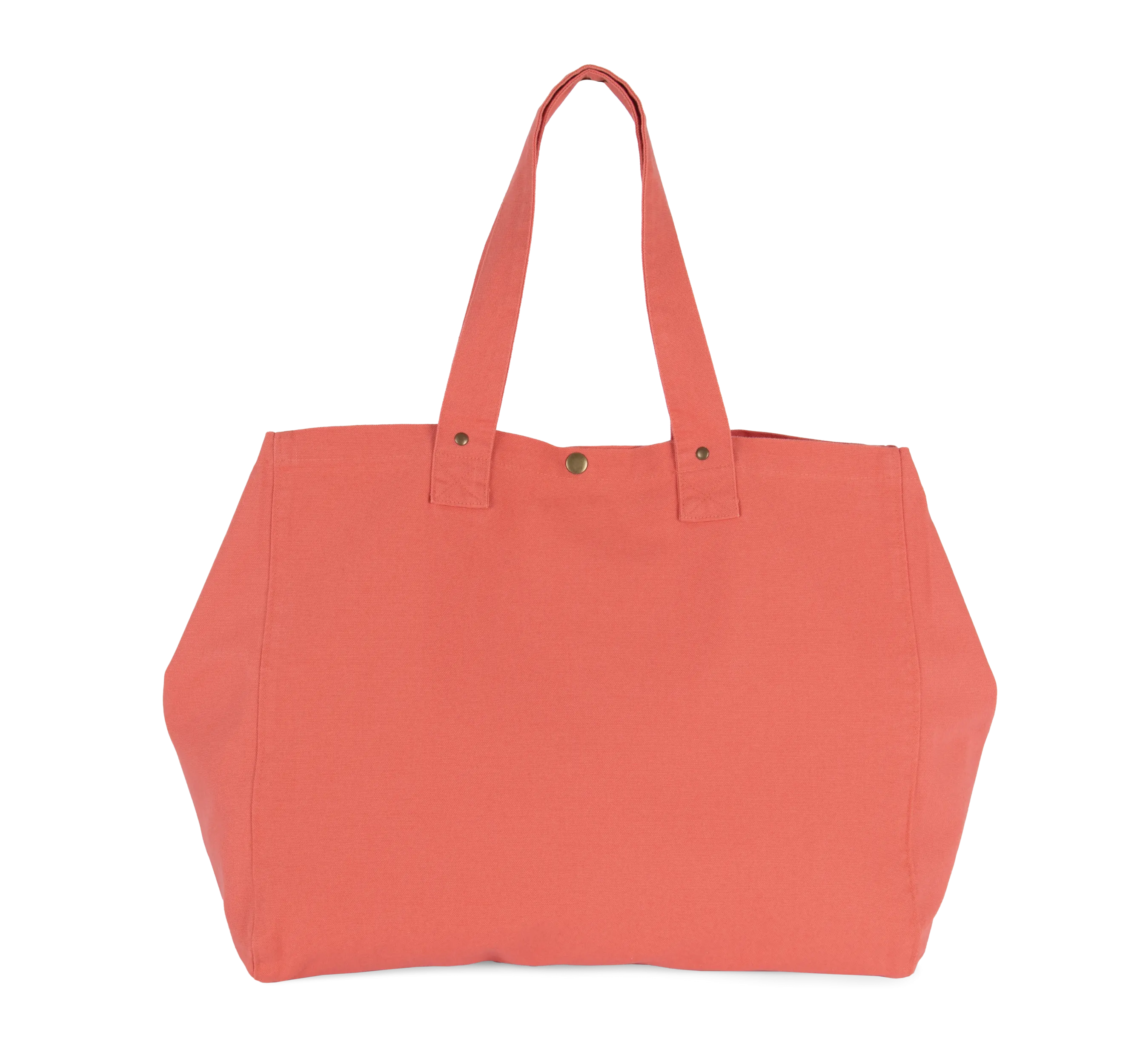 Bolsa shopper de algodón efecto lavado