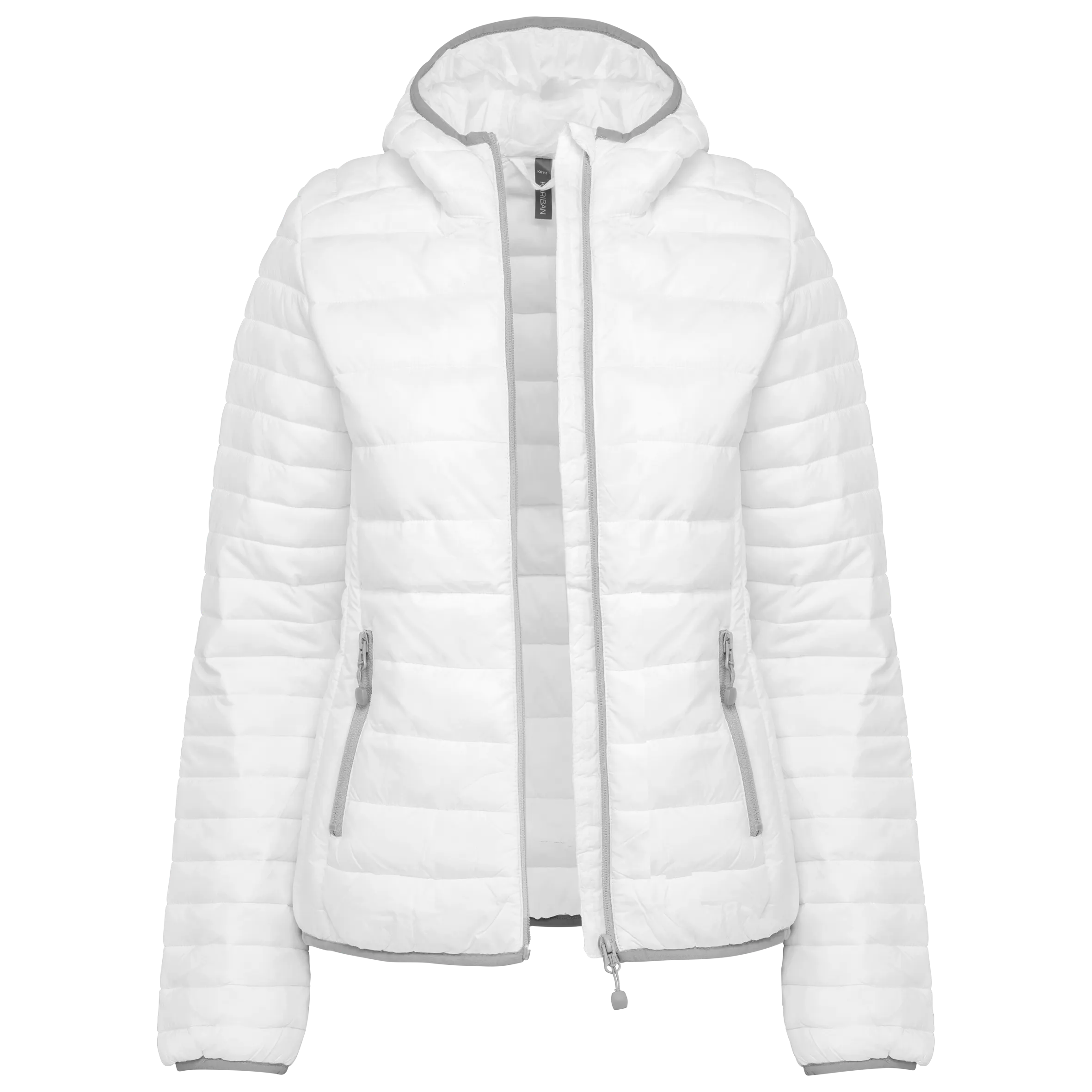 Chaqueta acolchada y ligera con capucha mujer