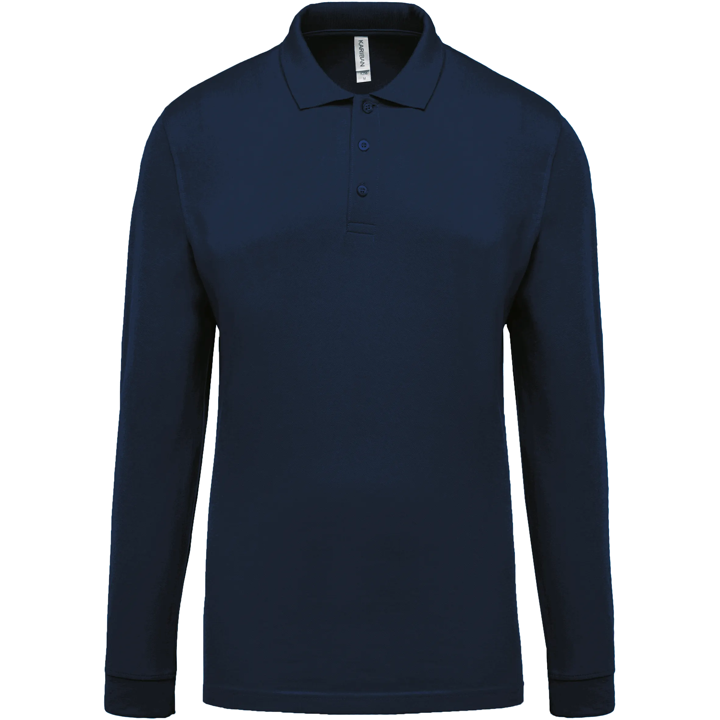 Polo piqué de manga larga de hombre