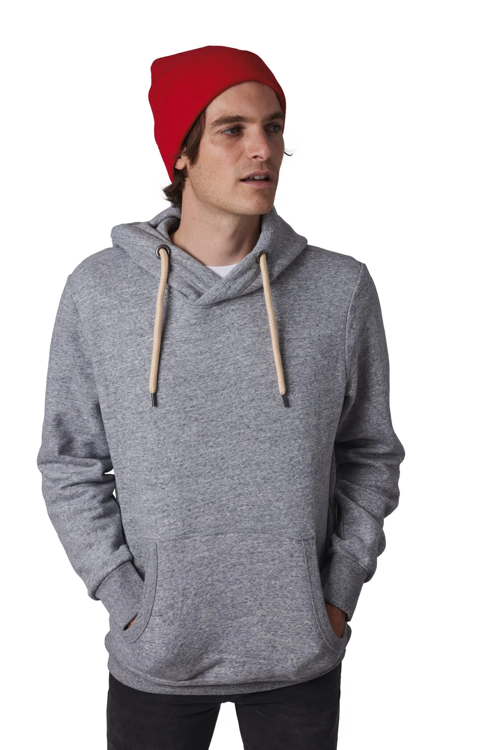 Gorro punto reciclado con dobladillo
