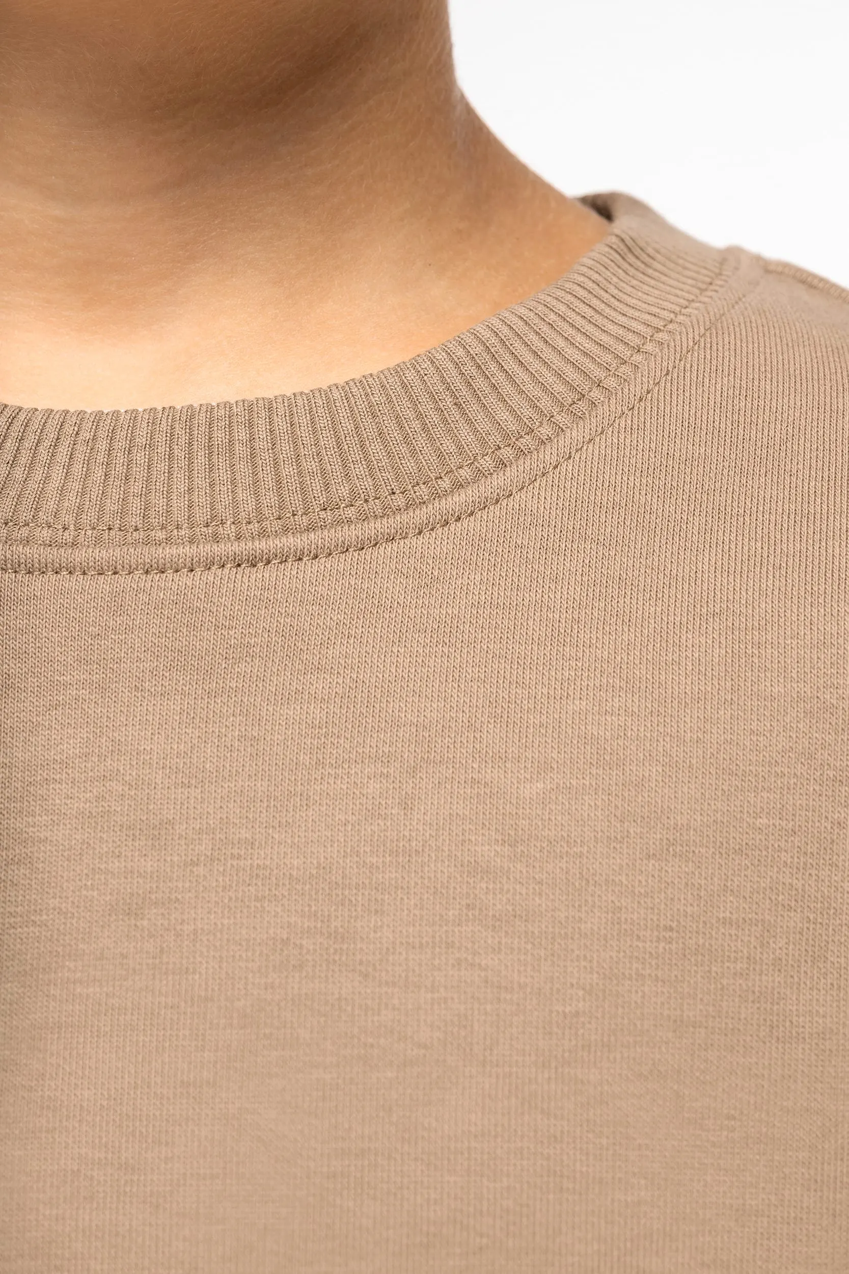 Sudadera ecorresponsable de cuello redondo oversize infantil