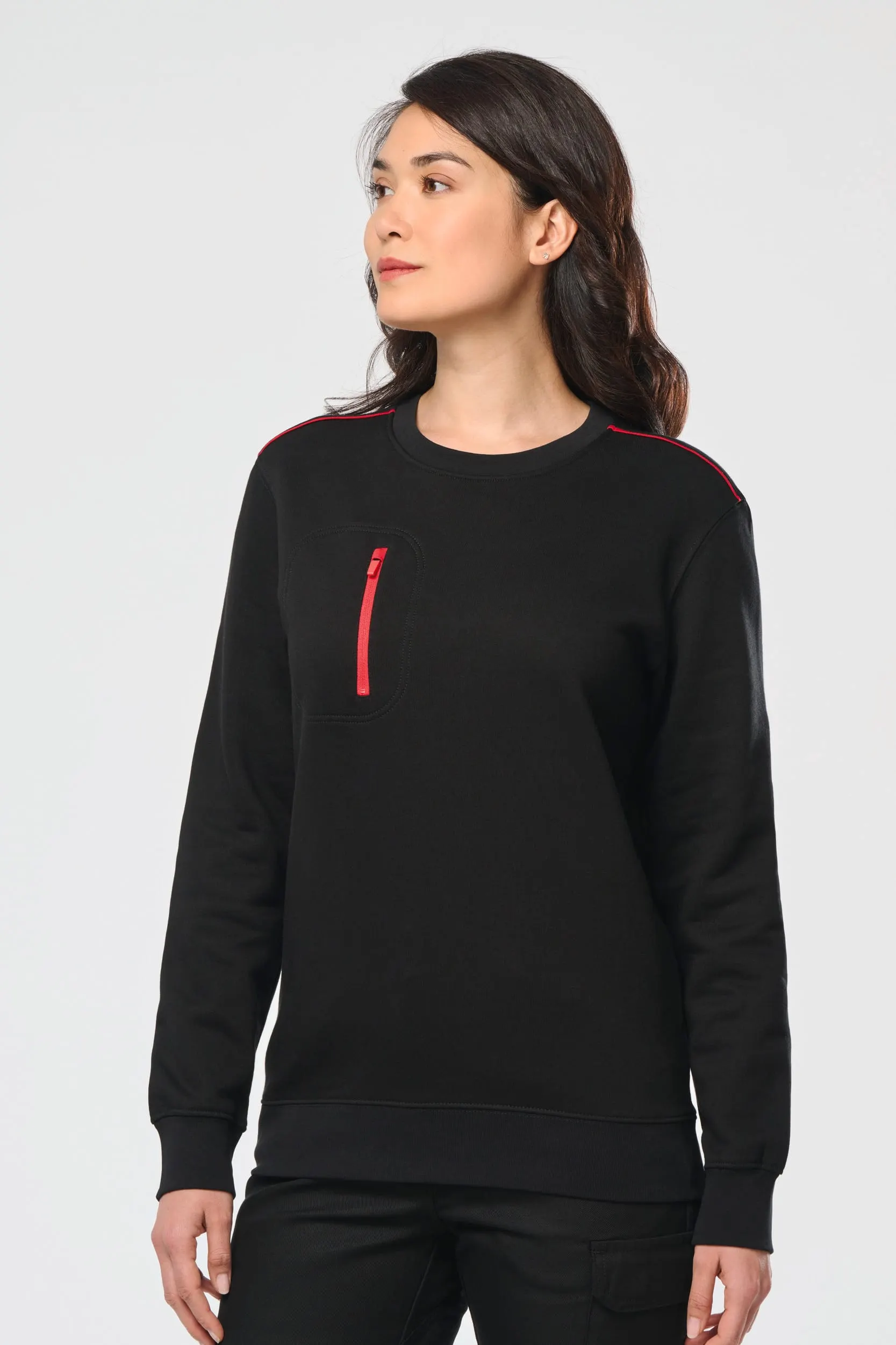 Sudadera Day To Day con bolsillo de cremallera contrastada