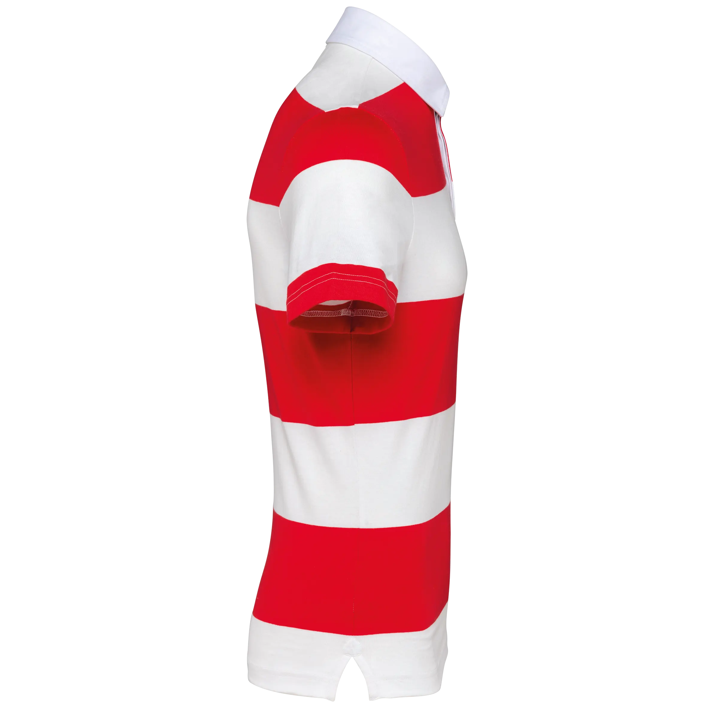 Polo a rayas manga corta unisex