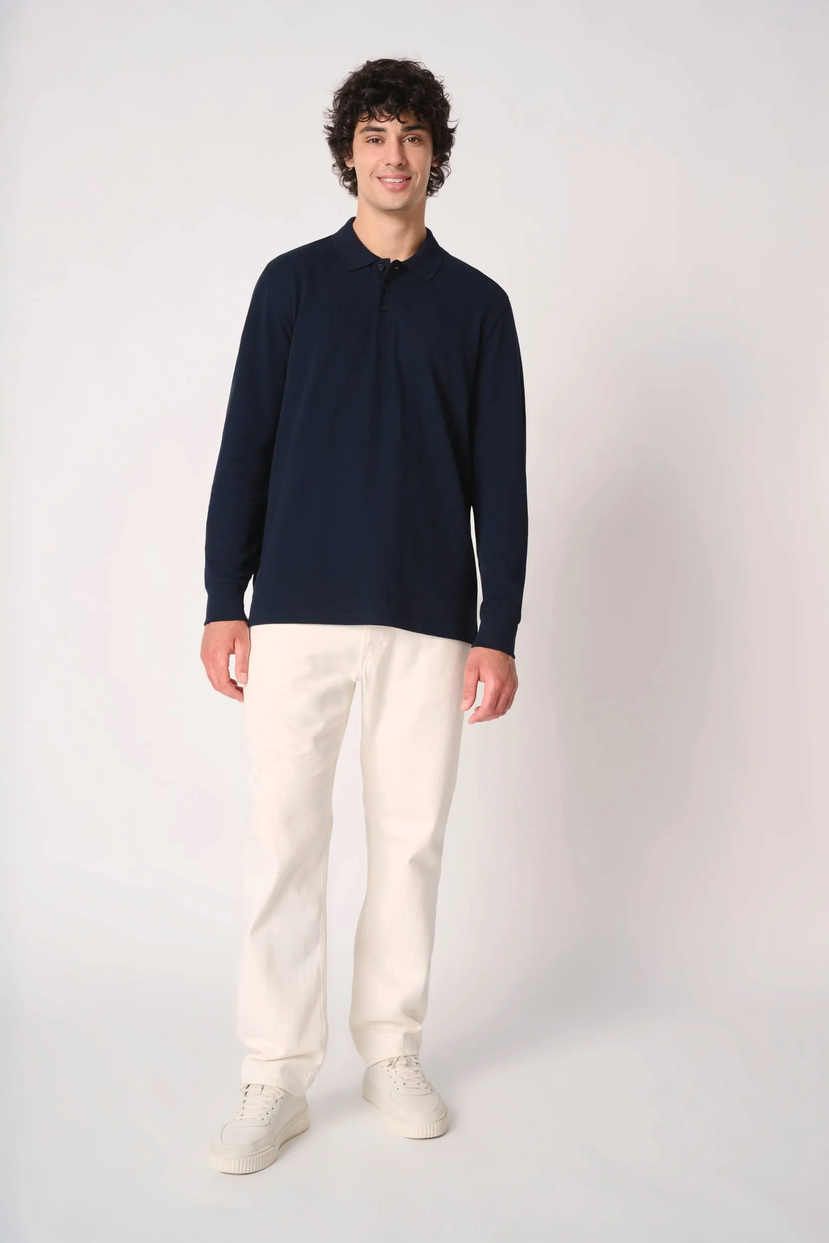 Polo punto piqué LSL hombre