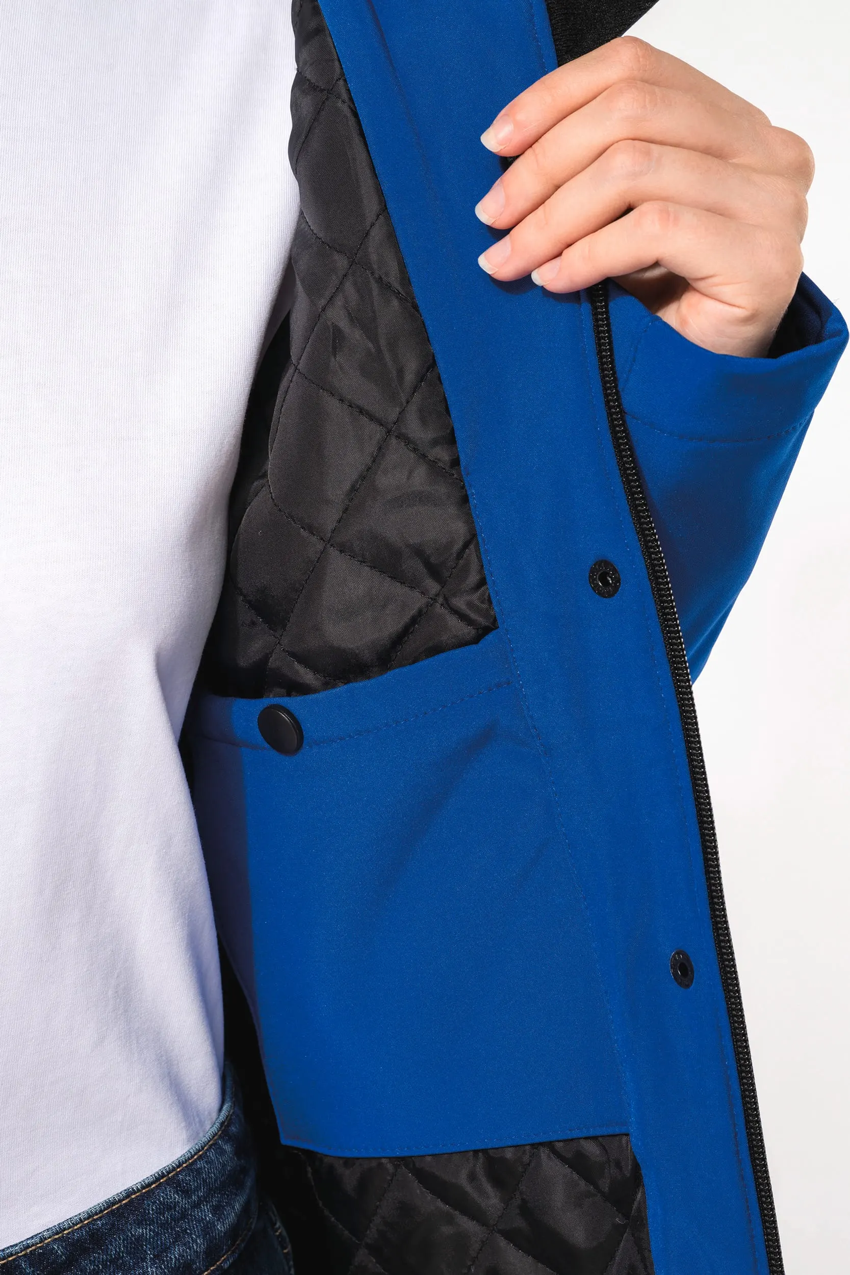 Parka softshell acolchada con capucha mujer