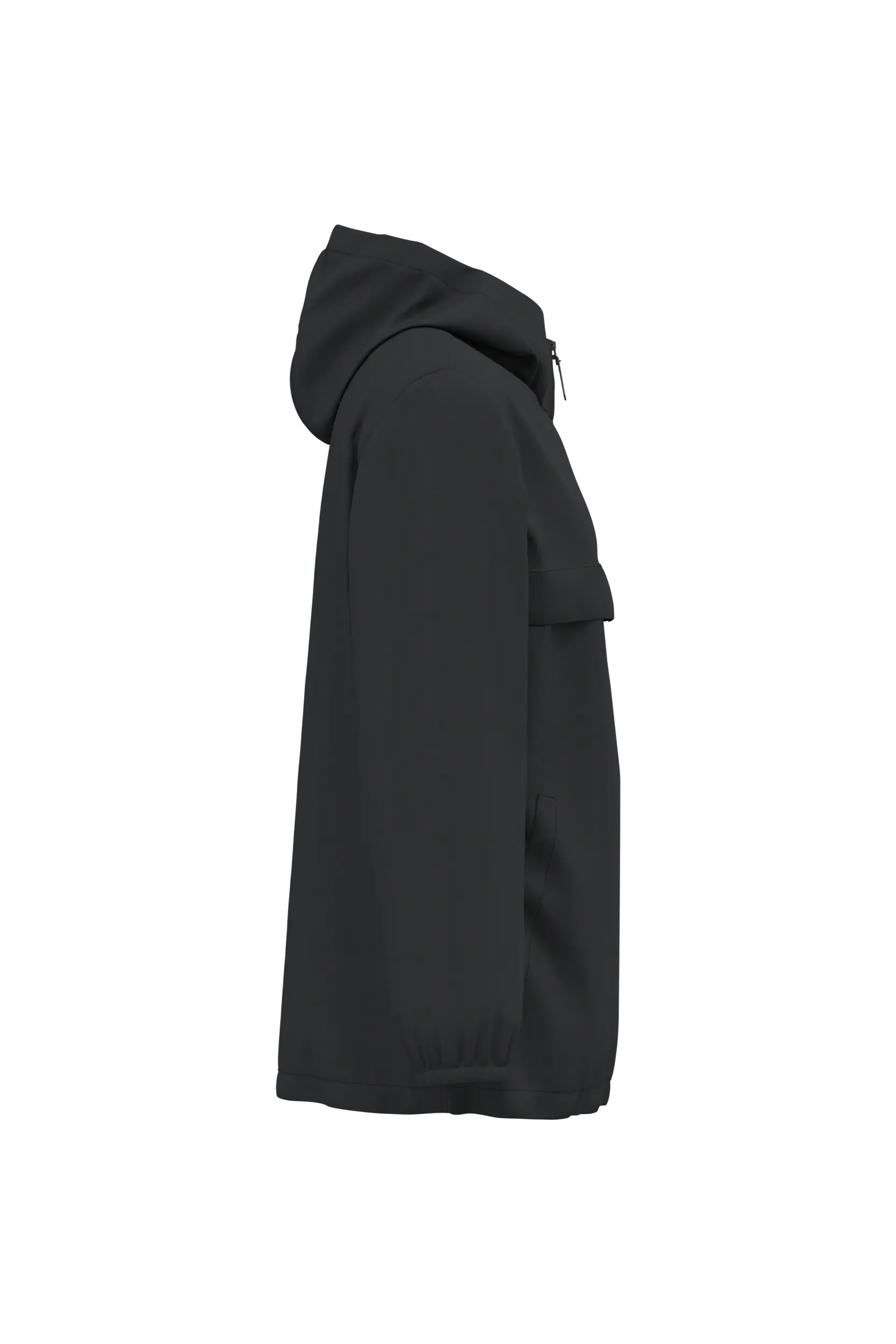 Chaqueta cortavientos impermeable ecorresponsable 1/4 cremallera unisex