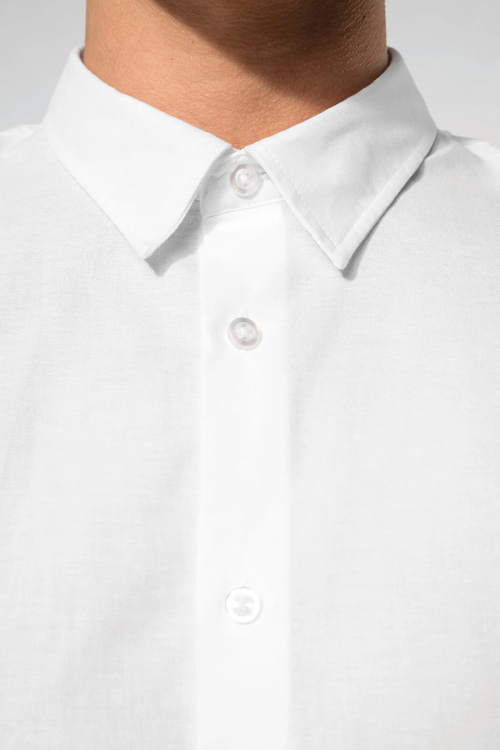 Camisa oxford de manga larga hombre