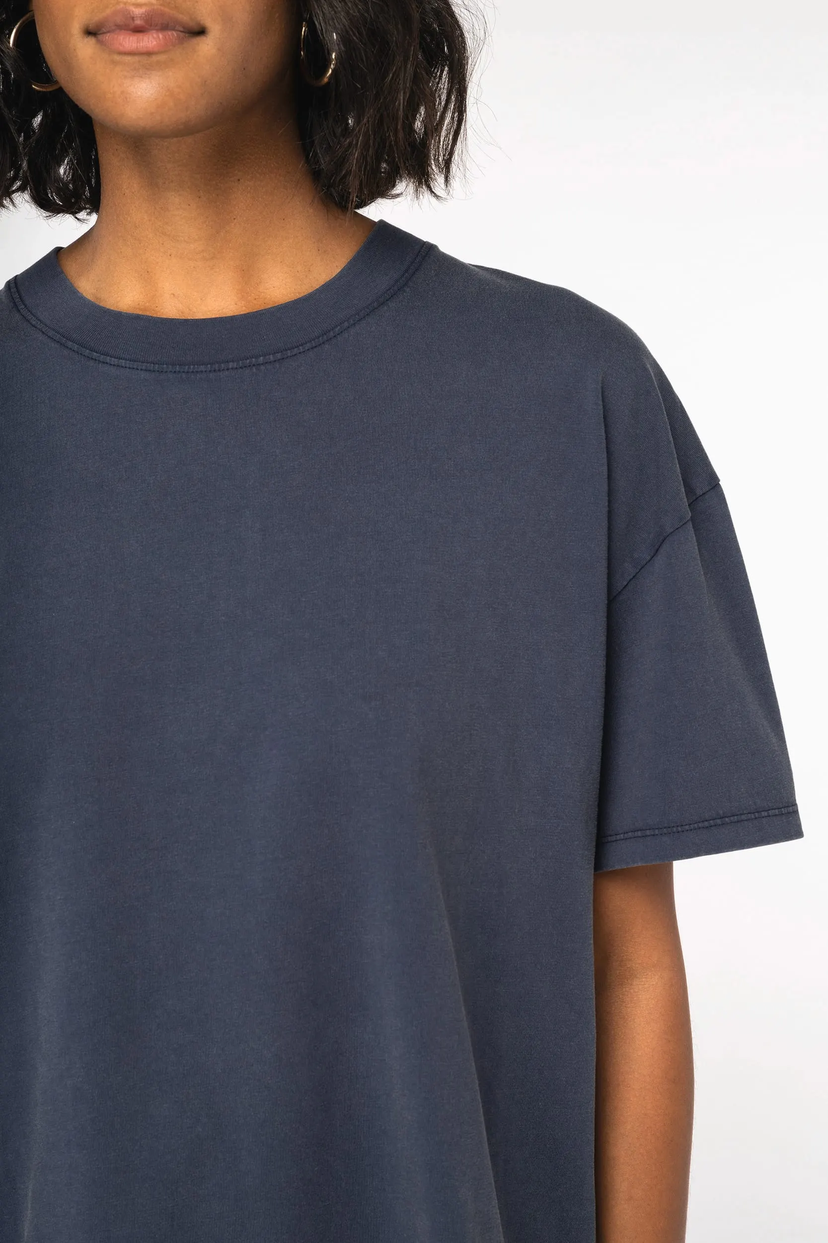 Camiseta ecorrersponsable oversize efecto lavado mujer