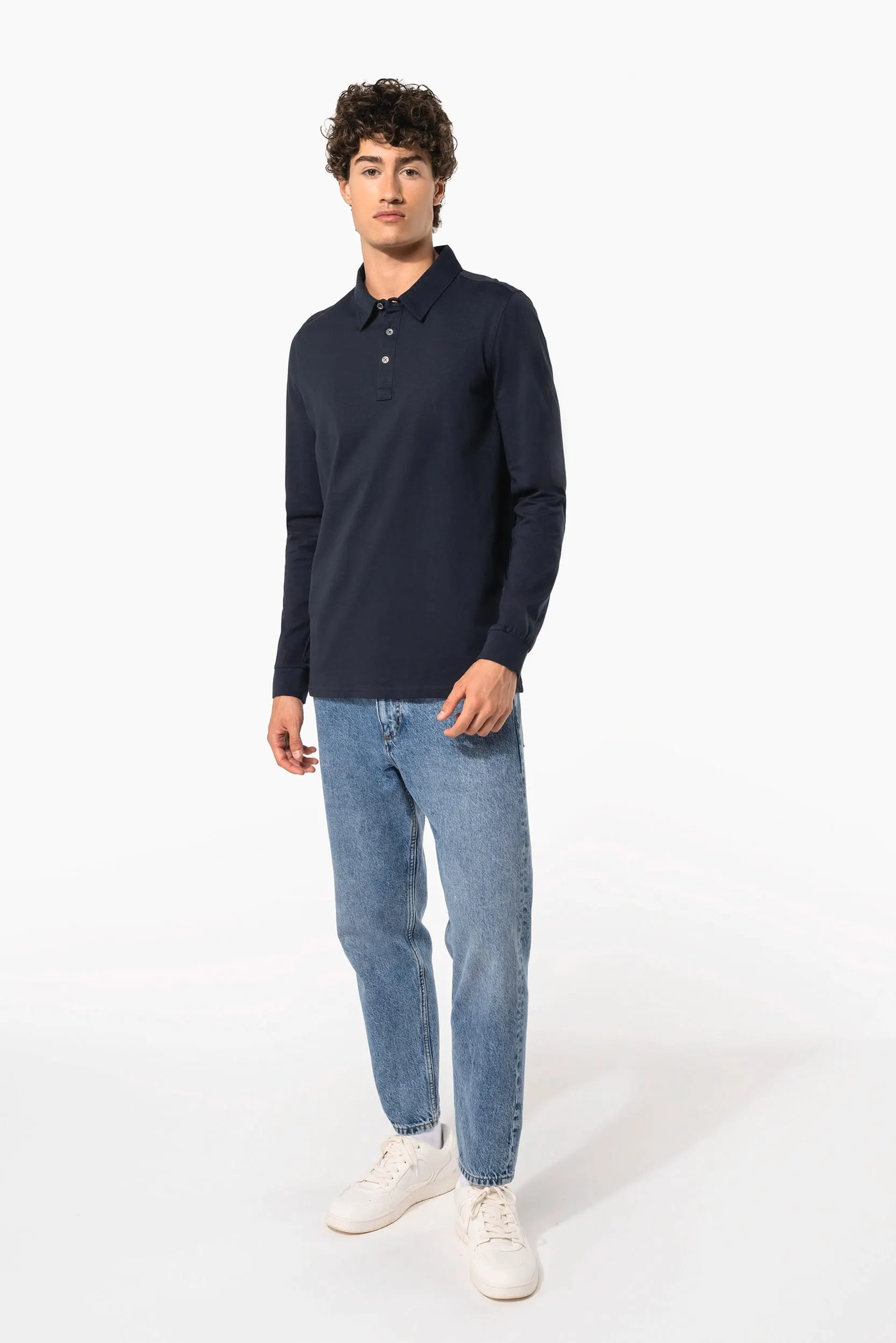 Polo jersey manga larga hombre