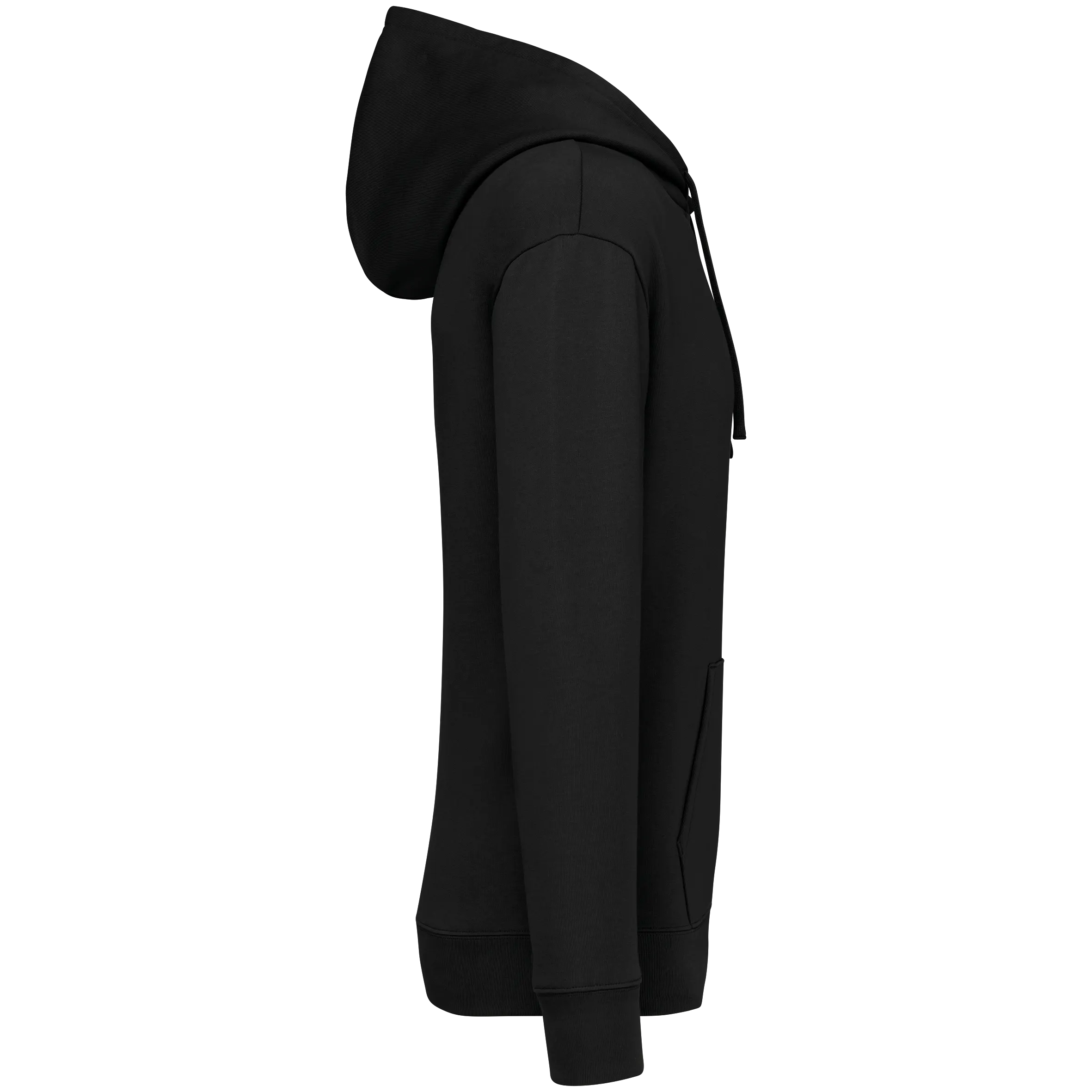 Sudadera ecorresponsable con capucha y hombros caídos felpa perchada unisex