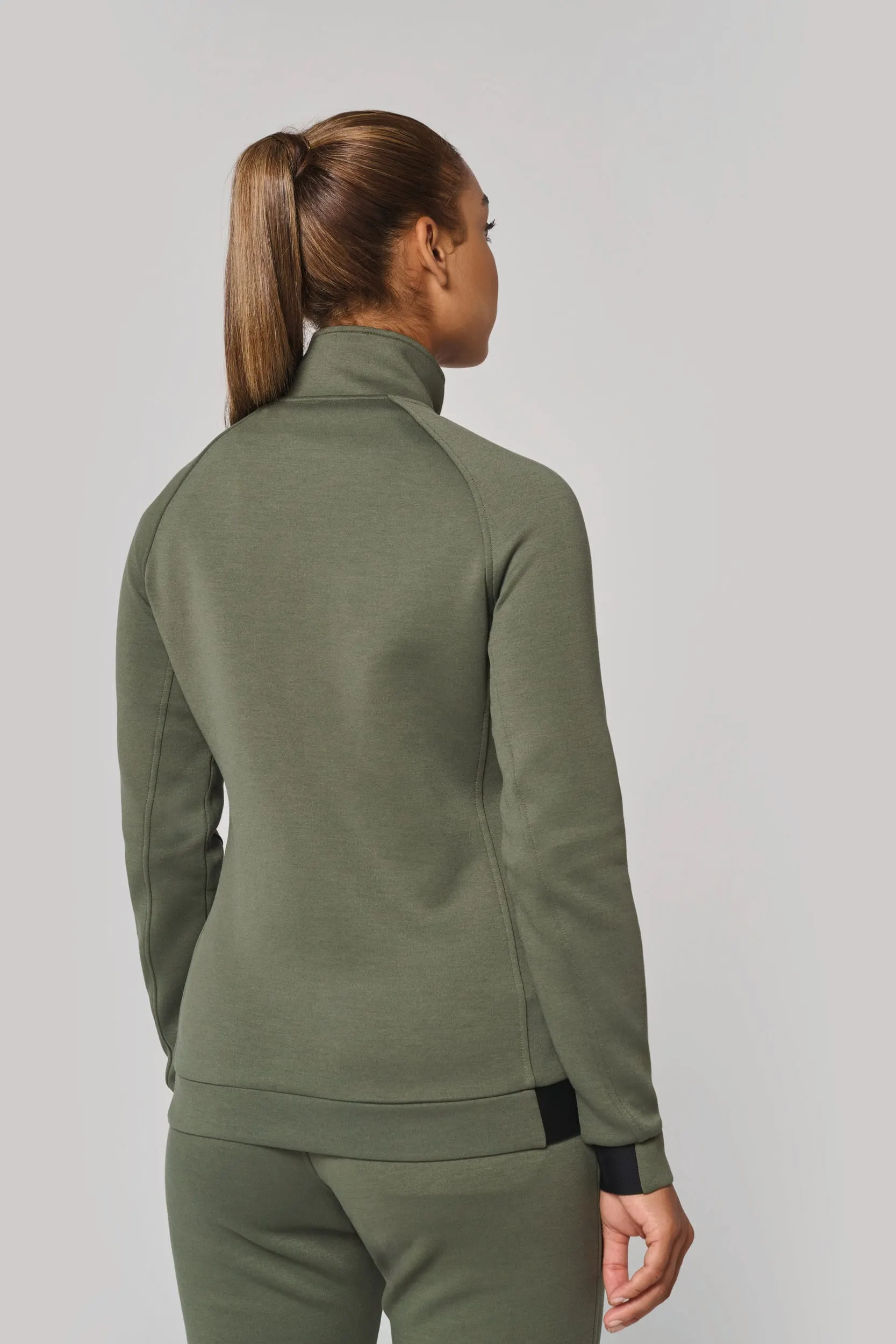 Chaqueta cuello alto mujer