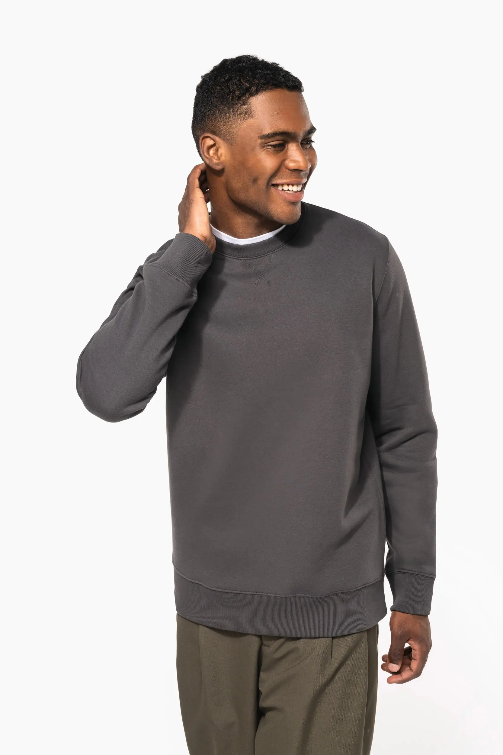 Sudadera cuello redondo
