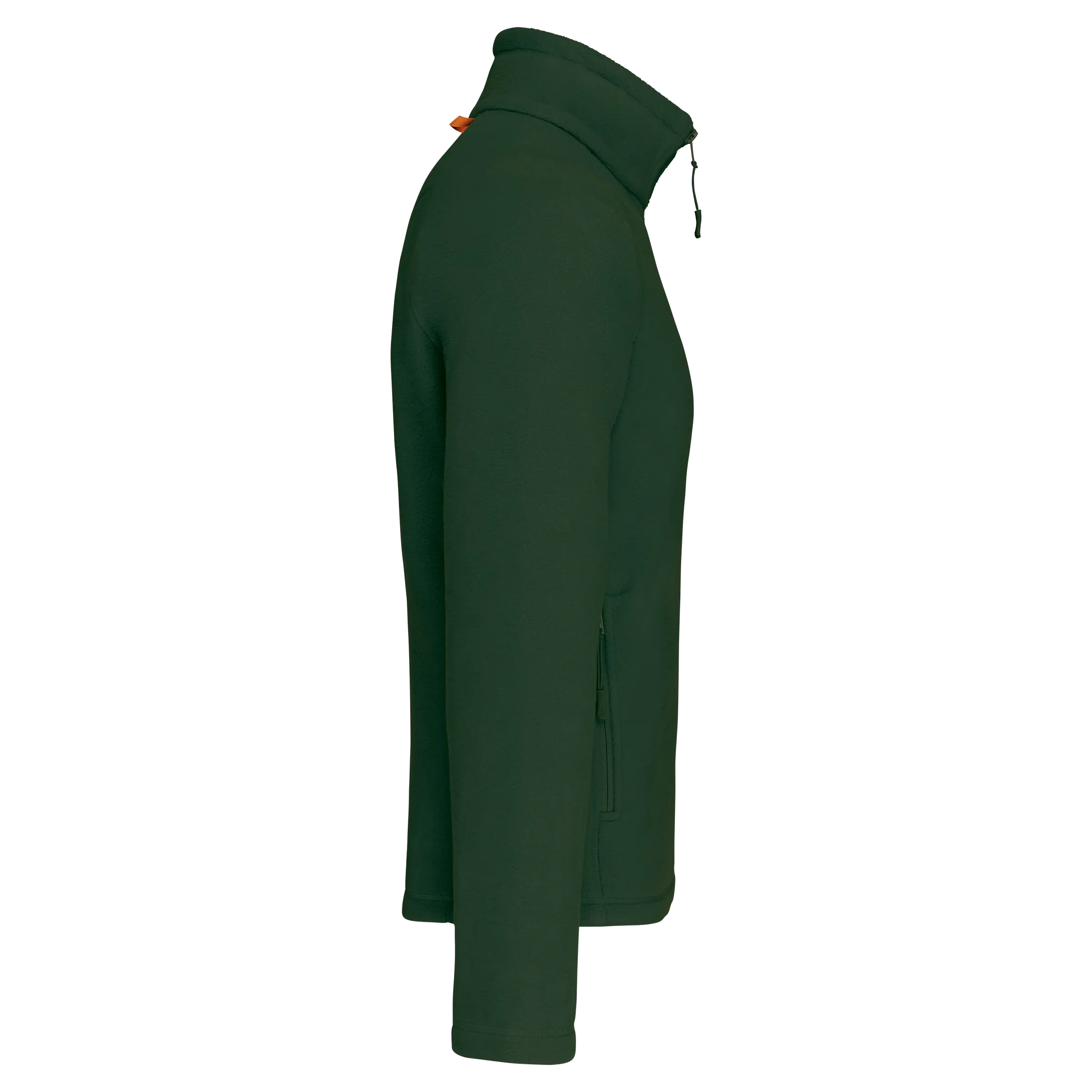 Chaqueta micropolar con cremallera y mangas raglán hombre