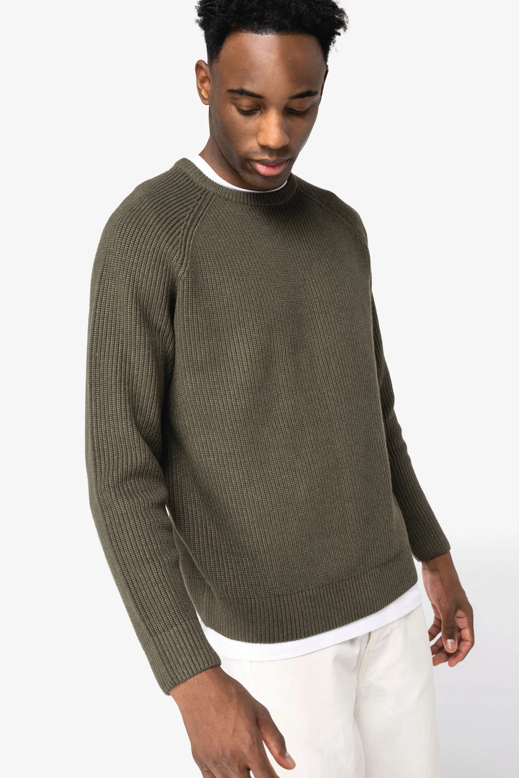 Jersey ecorresponsable de punto grueso hombre