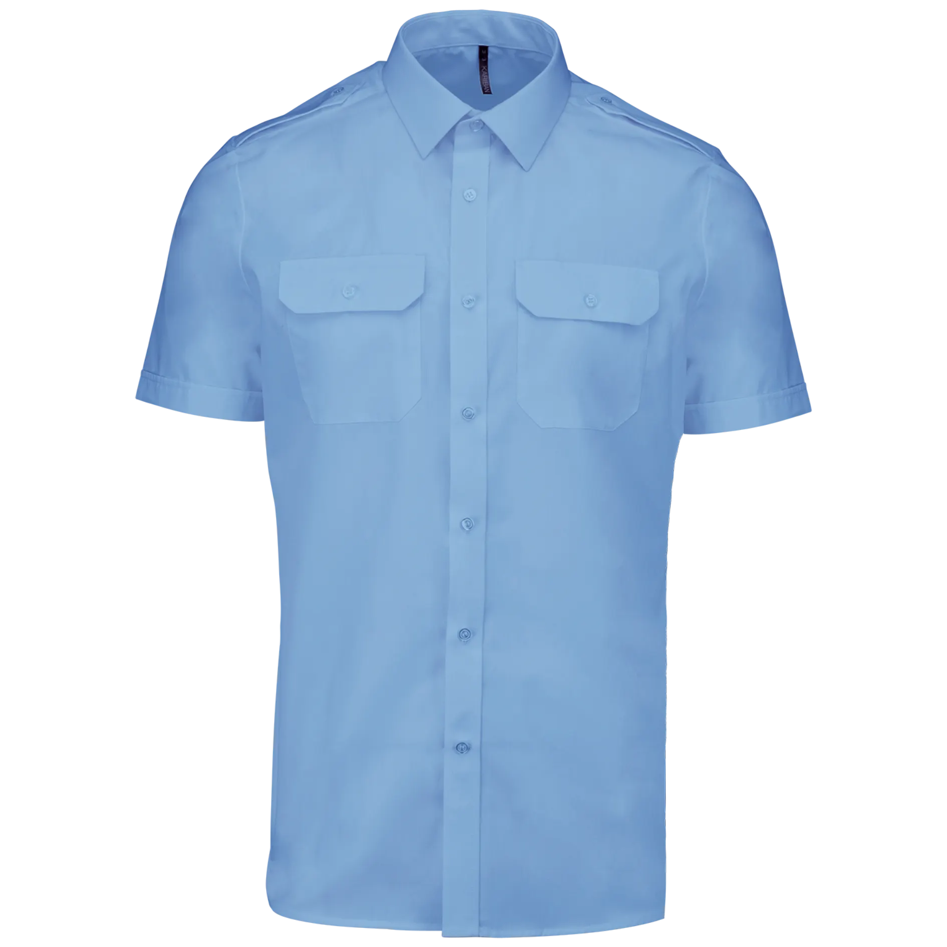 Camisa piloto manga corta hombre