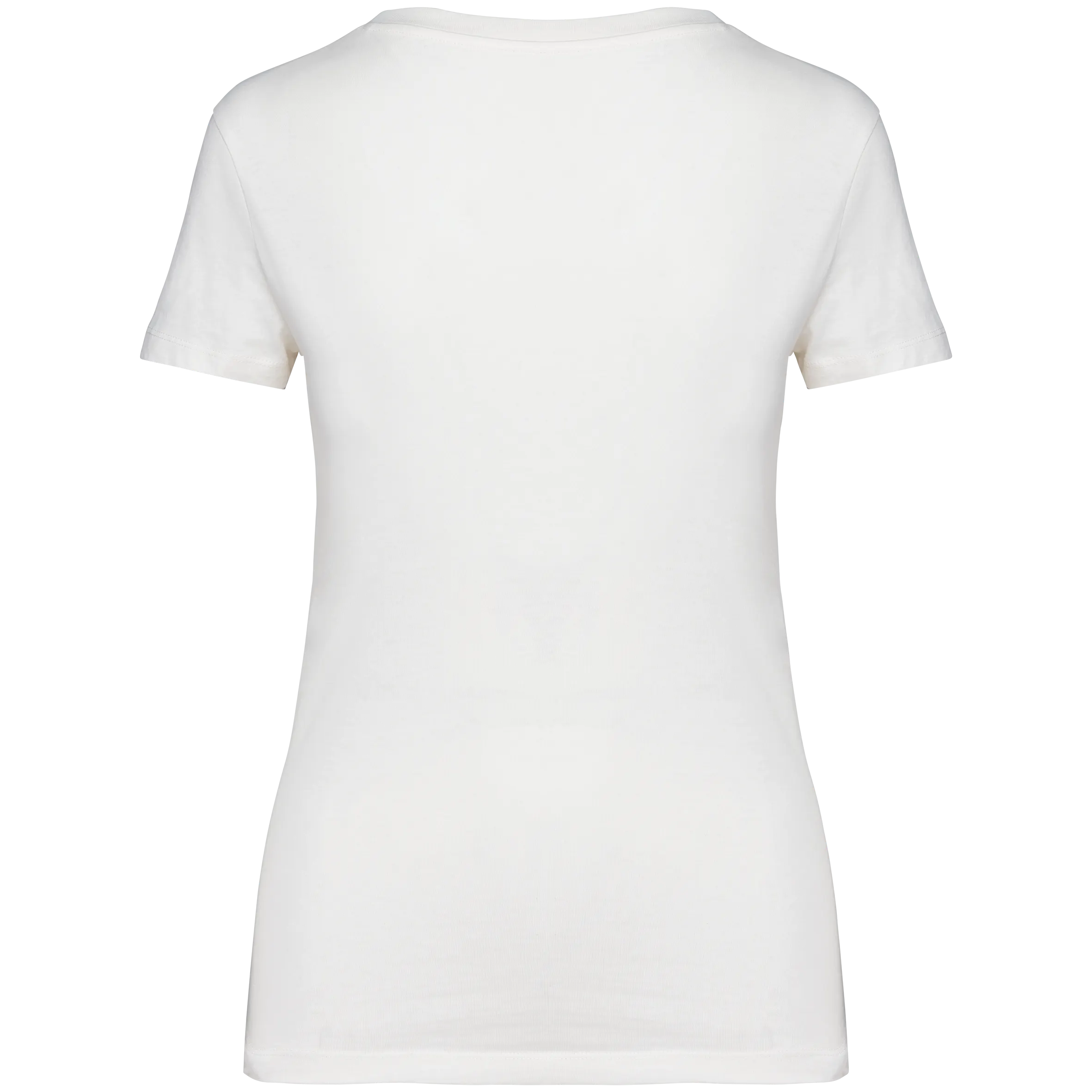 Camiseta ecorresponsable cuello de pico mujer