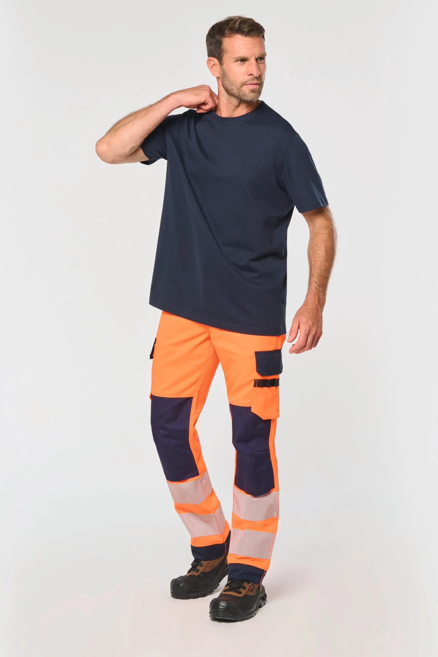 Pantalón de seguridad reciclado multibolsillos unisex