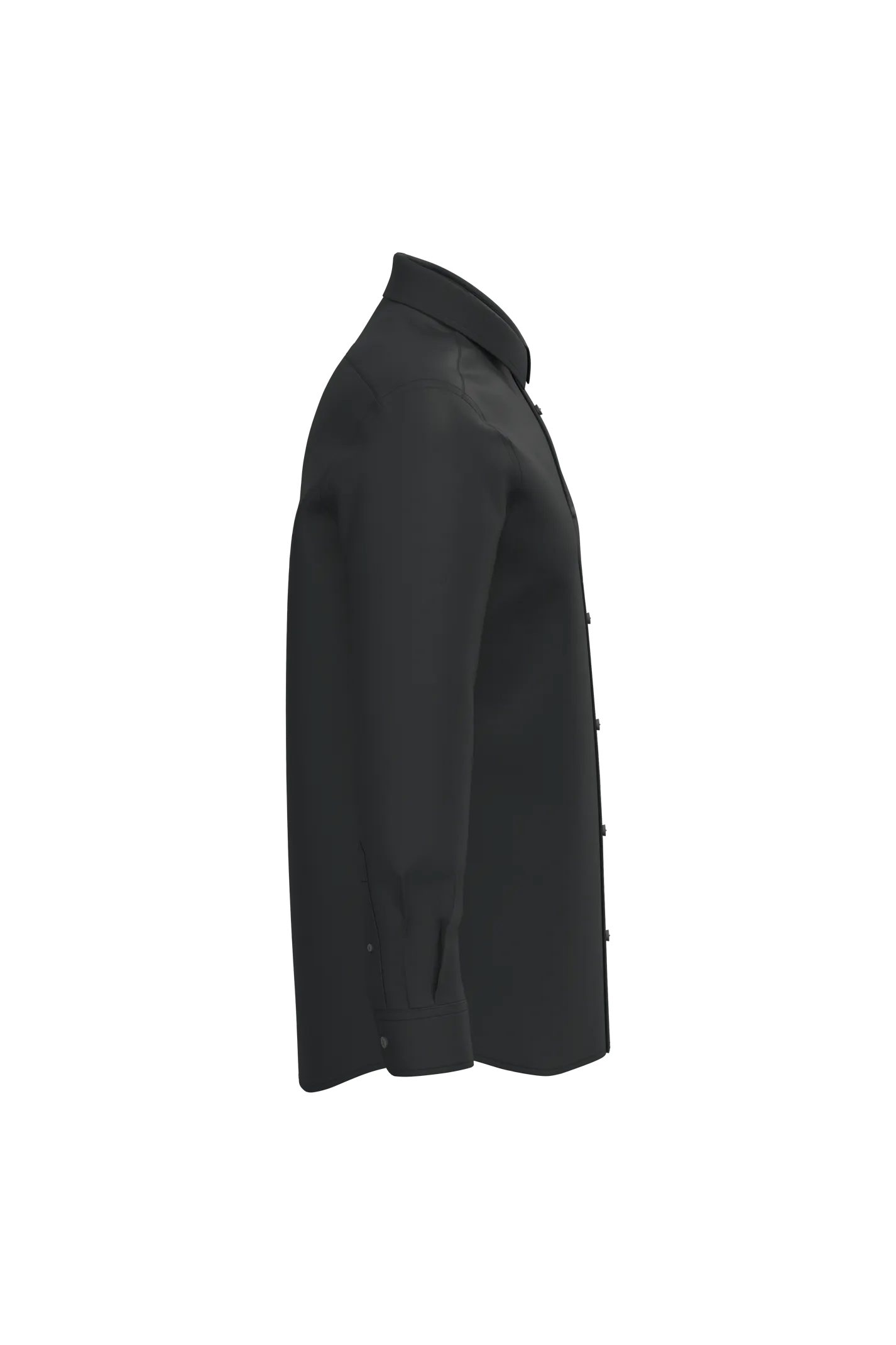 Camisa de popelina de polialgodón de fácil cuidado para hombre