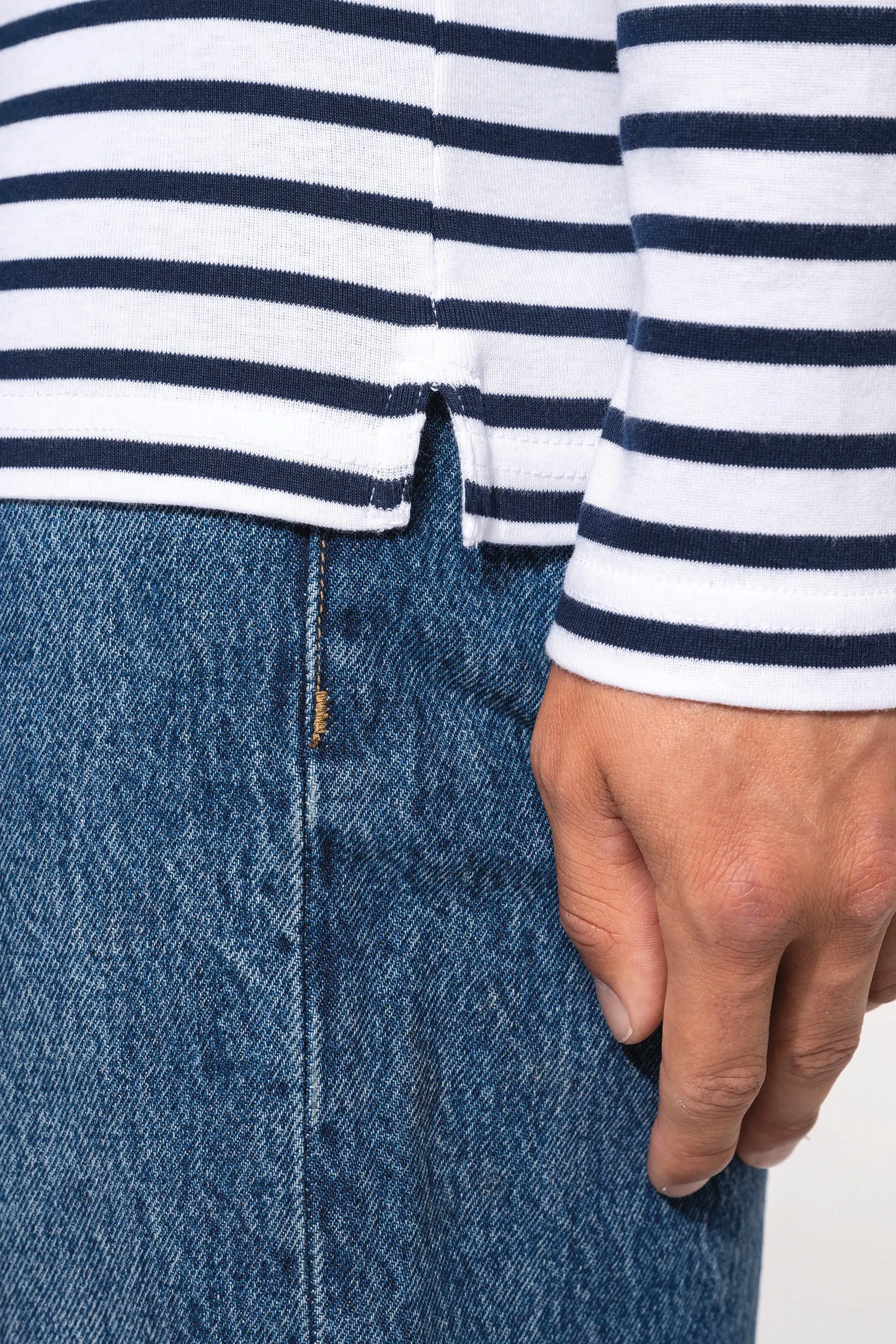 Camiseta marinera de manga larga de hombre