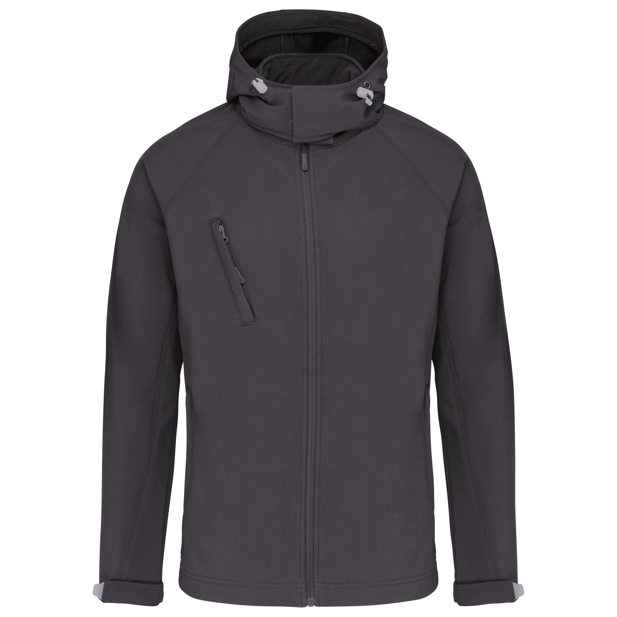 Chaqueta softshell con capucha extraíble hombre