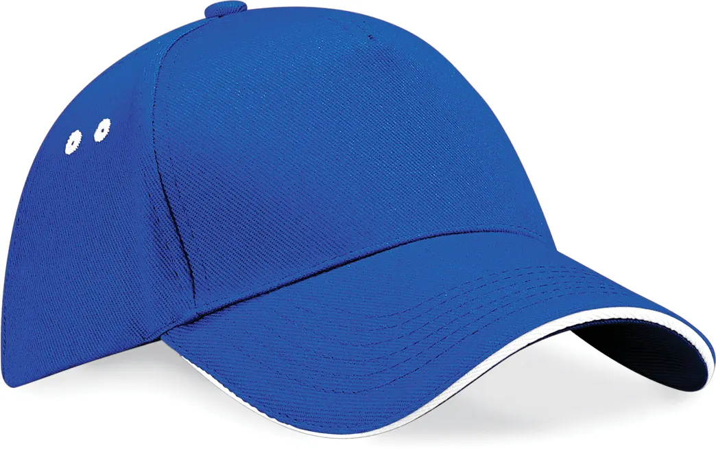 Gorra Ultimate - 5 paneles con sándwich contrastado