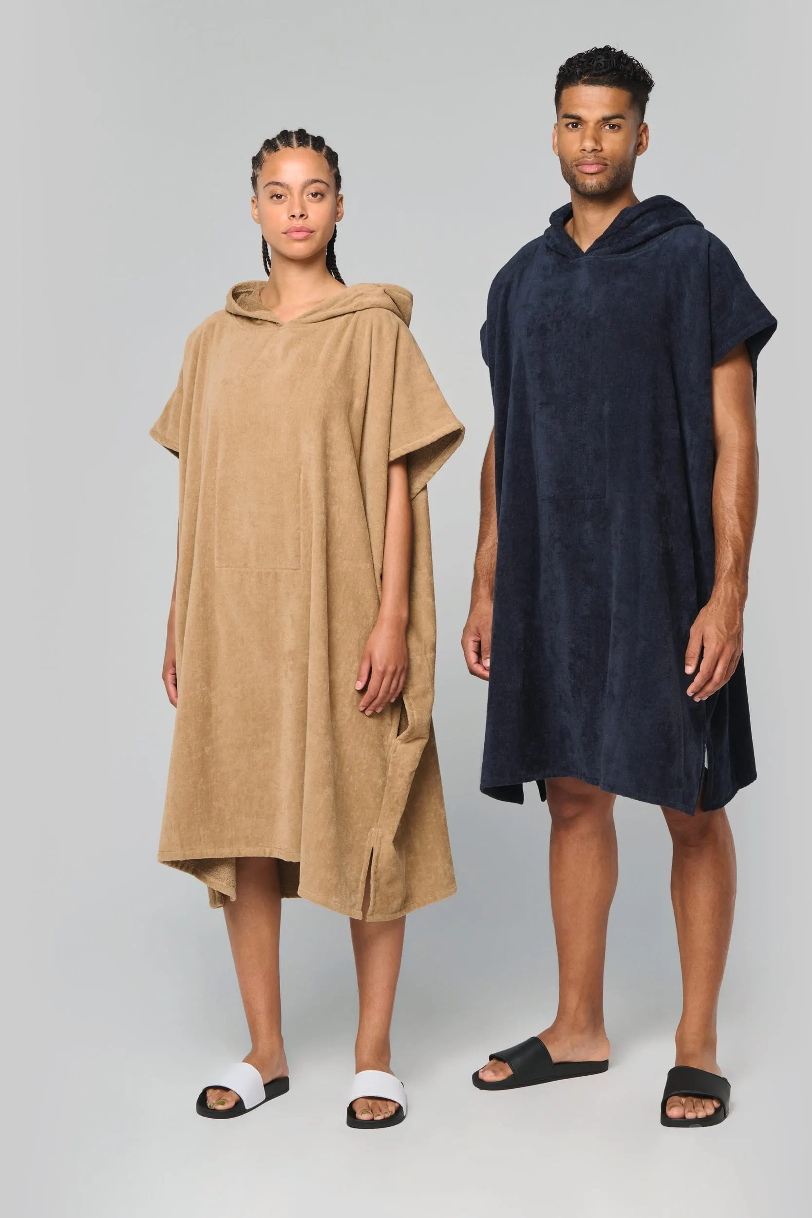 Poncho de rizo con capucha - Unisex