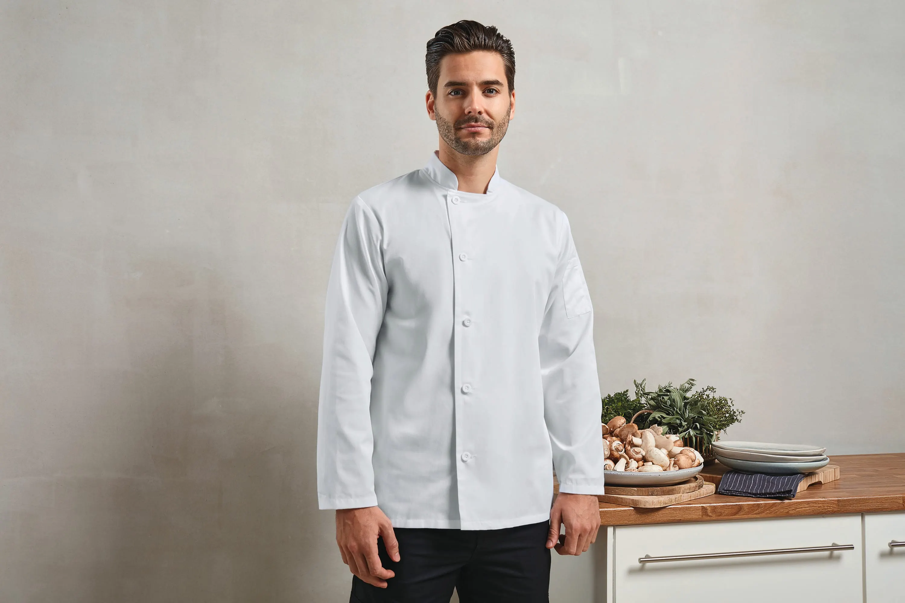 Chaqueta de chef "Essential" de manga larga
