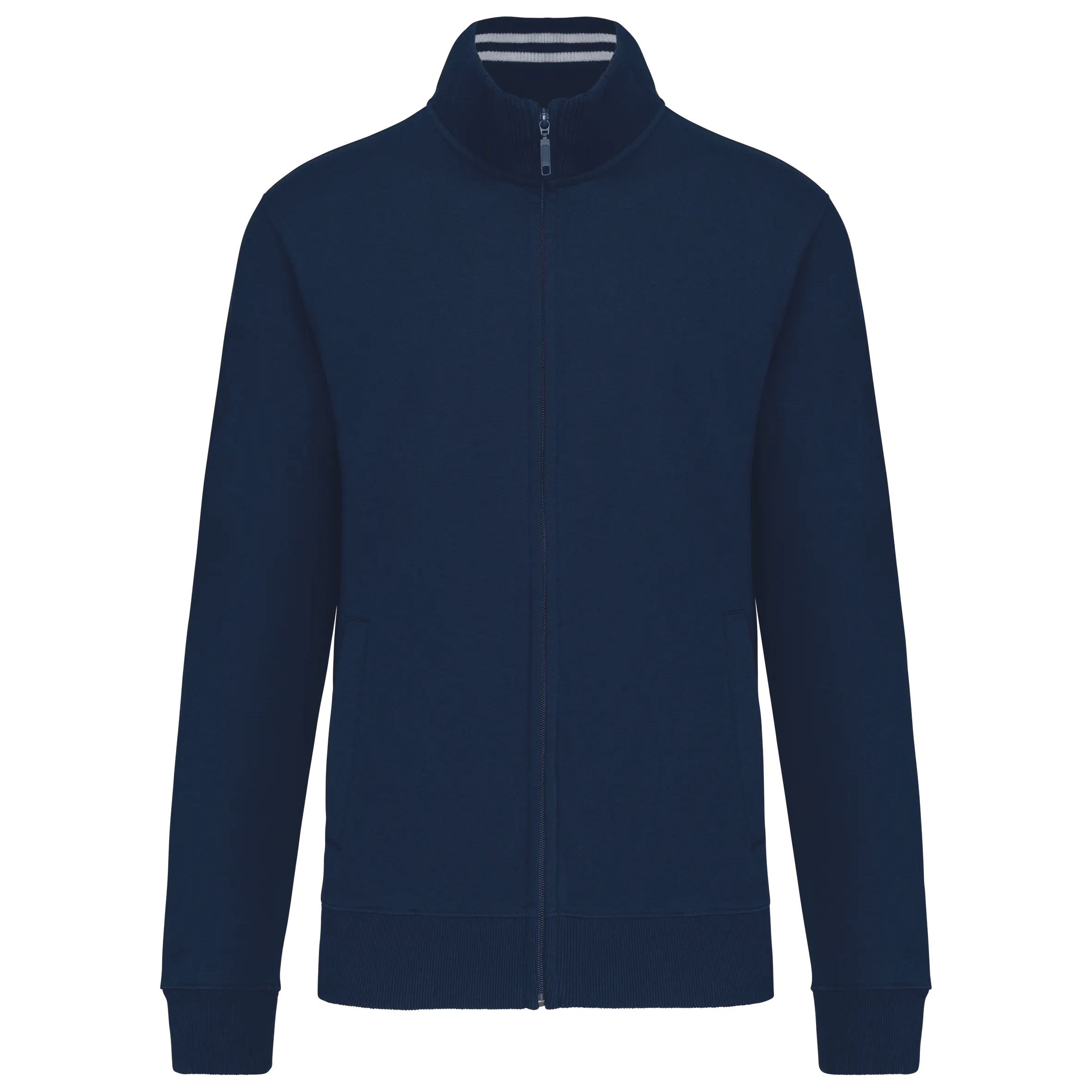 Chaqueta de felpa con cremallera hombre