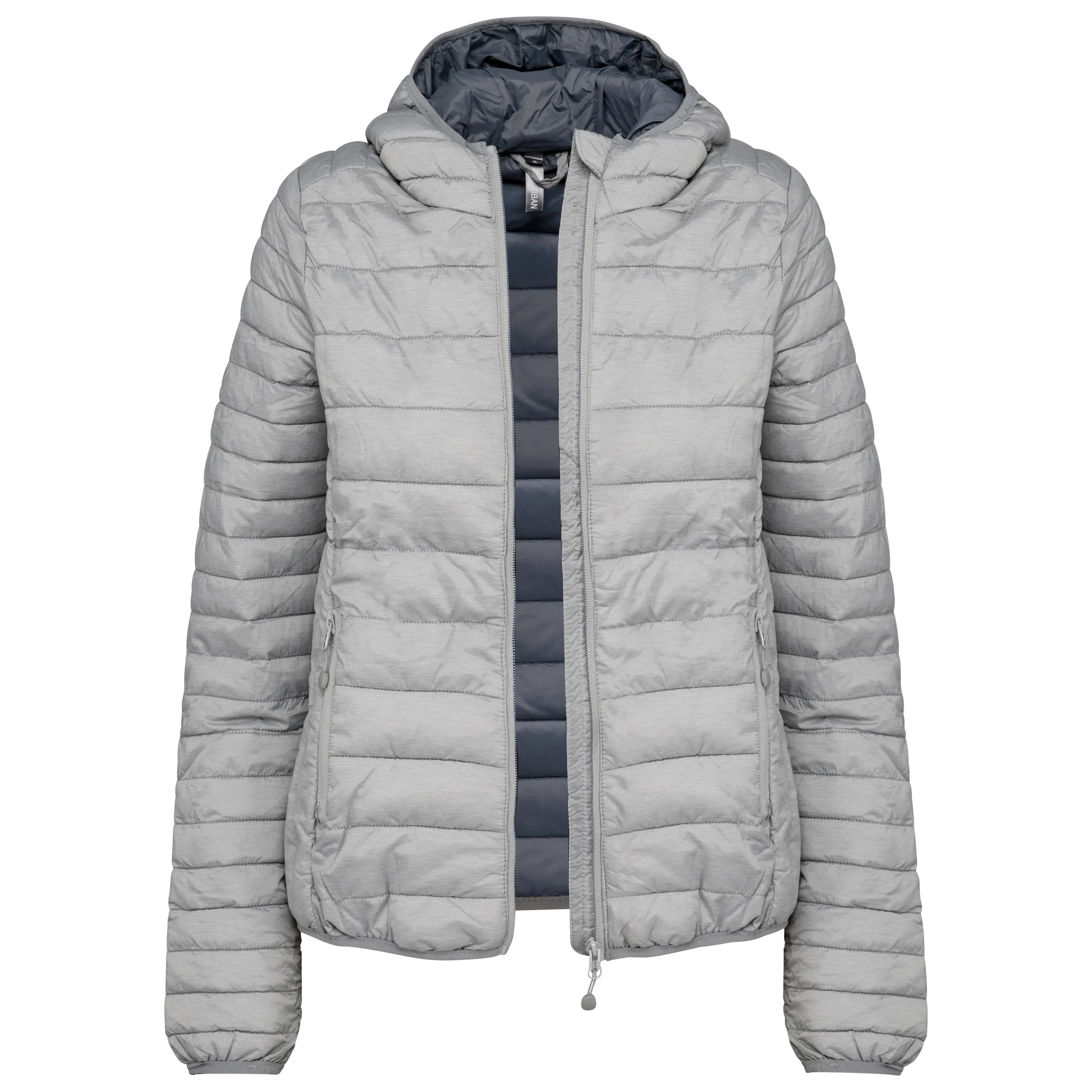 Chaqueta acolchada y ligera con capucha mujer
