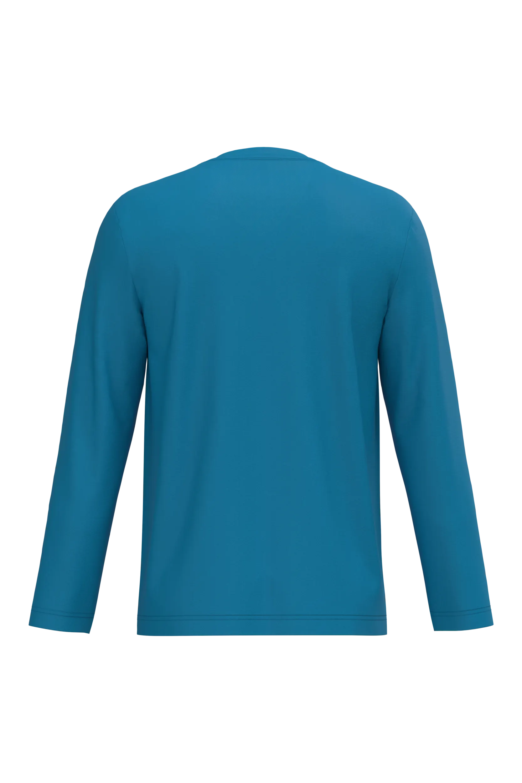Camiseta manga larga y cuello de pico hombre