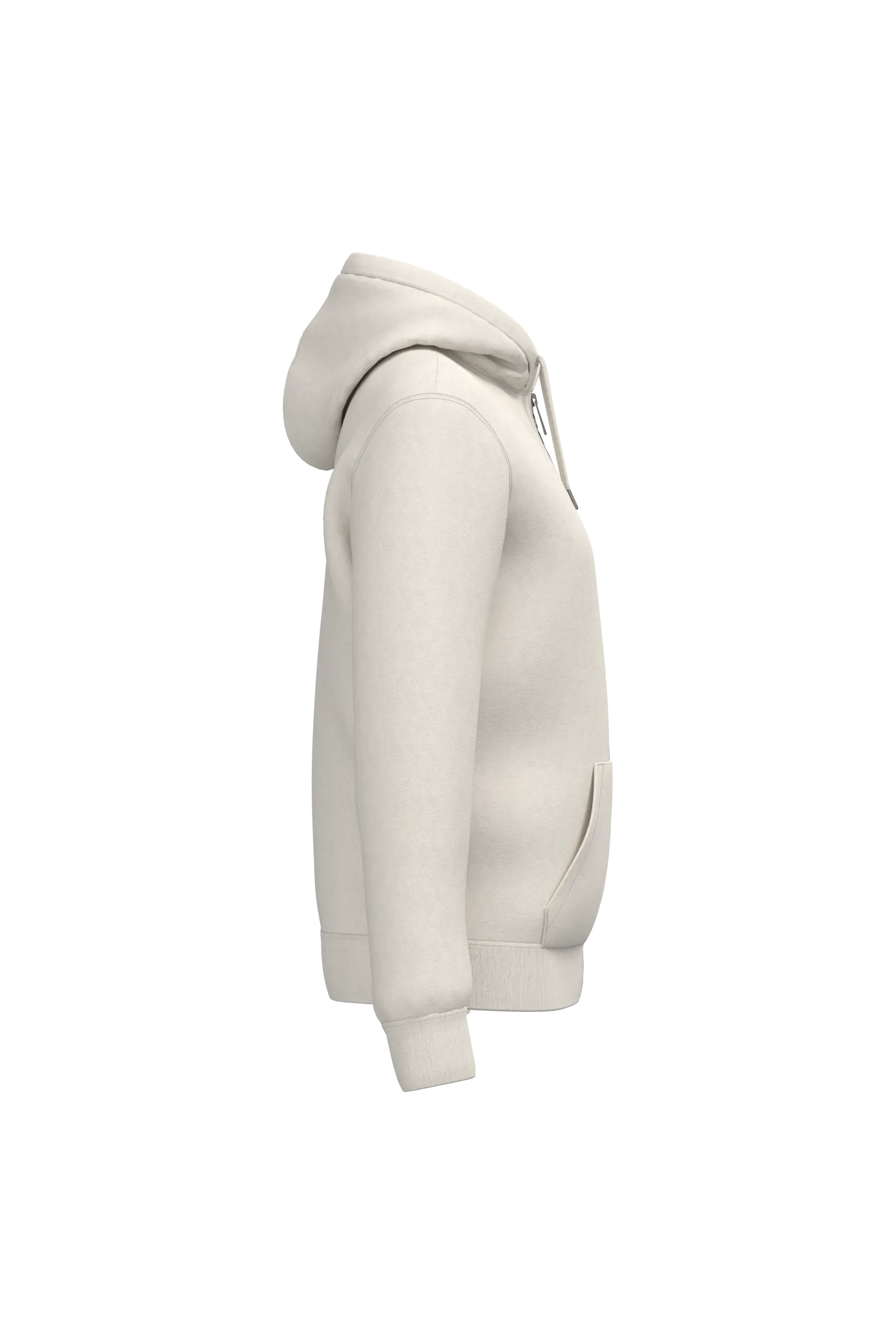 Sudadera ecorresponsable con cremallera y forro de sherpa unisex
