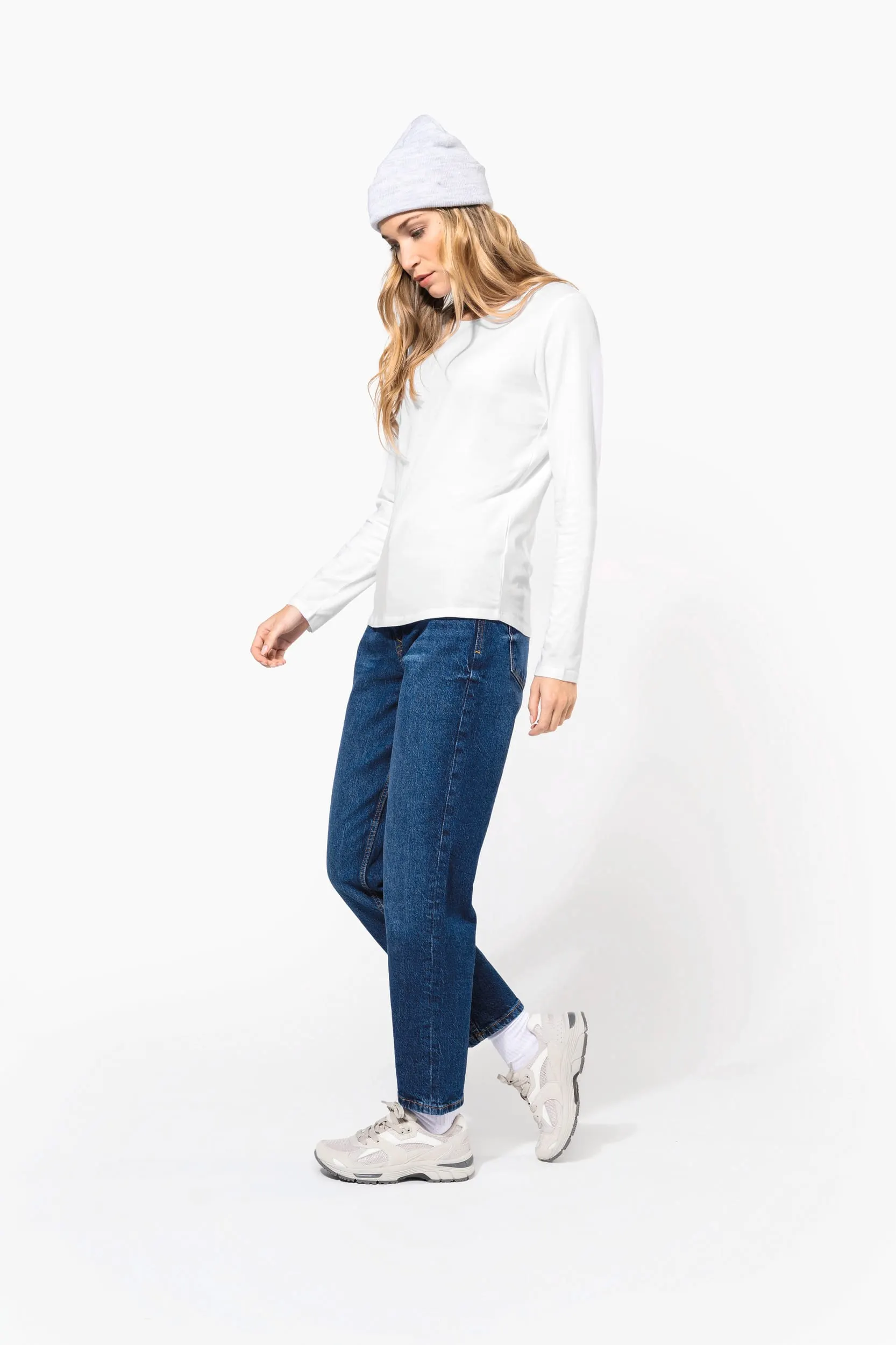 Camiseta con elastano manga larga mujer