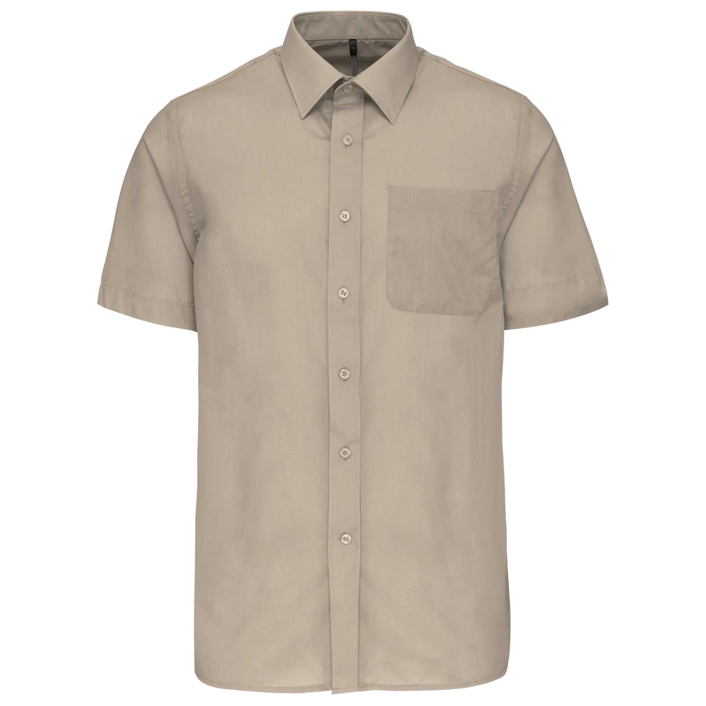 Camisa popelina de polialgodón manga corta de fácil cuidado hombre