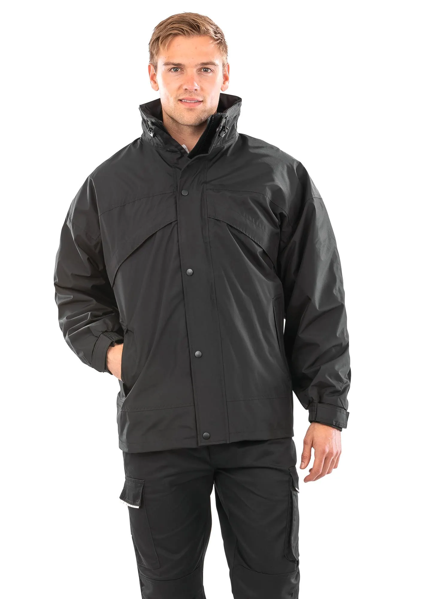 Chaqueta 3 en 1 con cremallera & clip