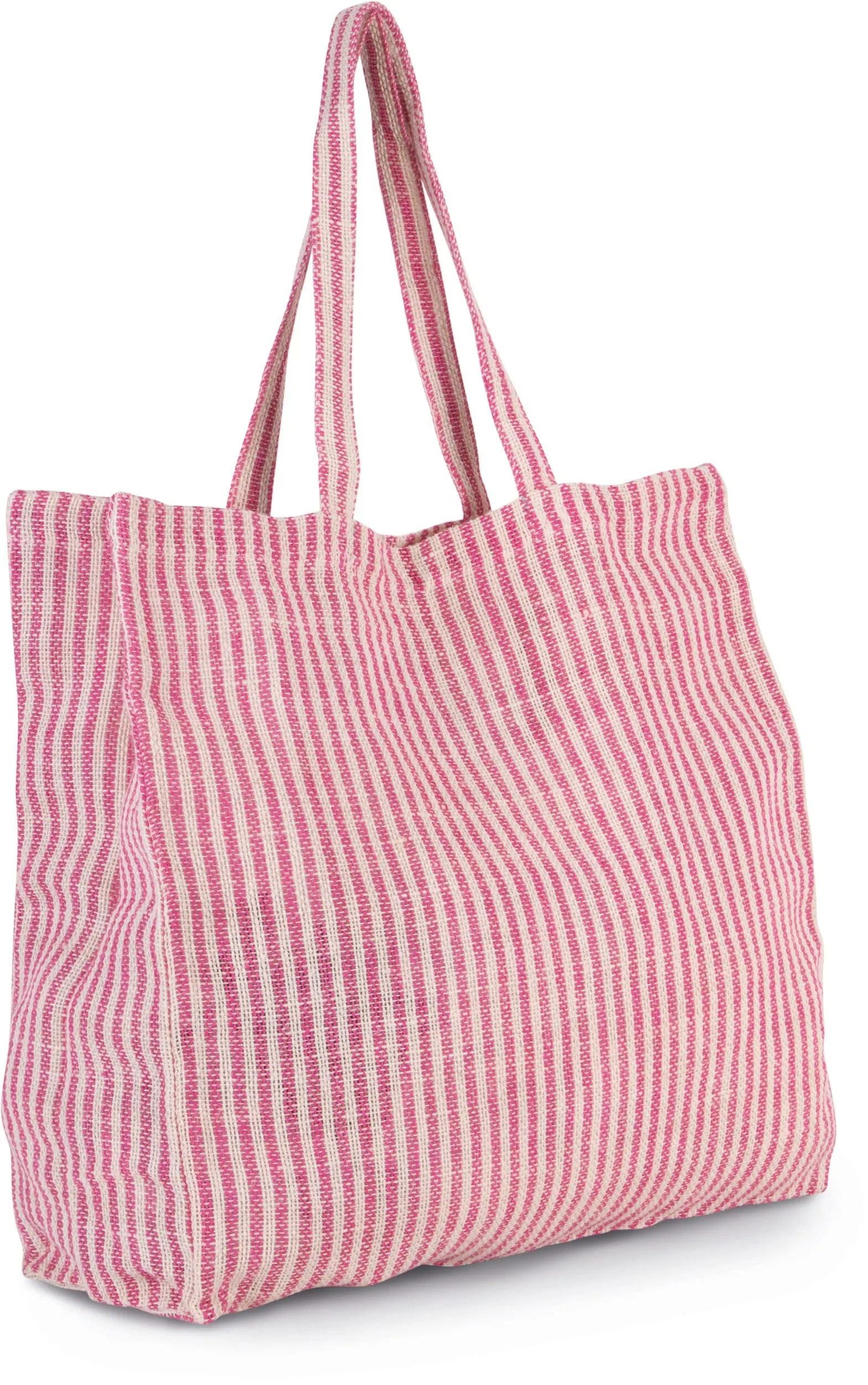 Bolsa shopper de juco a rayas
